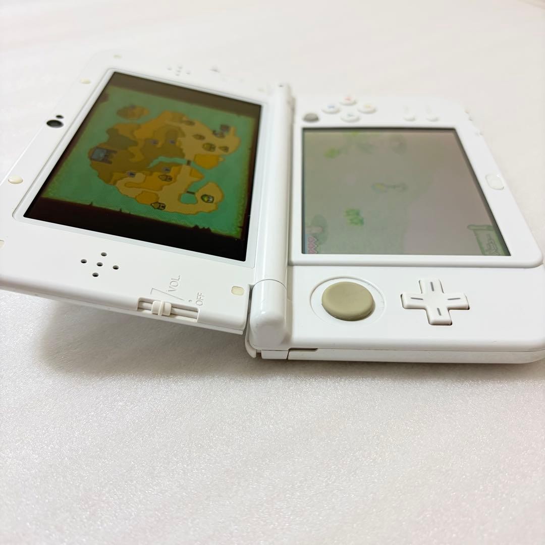 New Nintendo 3DS LL XL Pearl White Console IPS Mem Card Tested Working #65