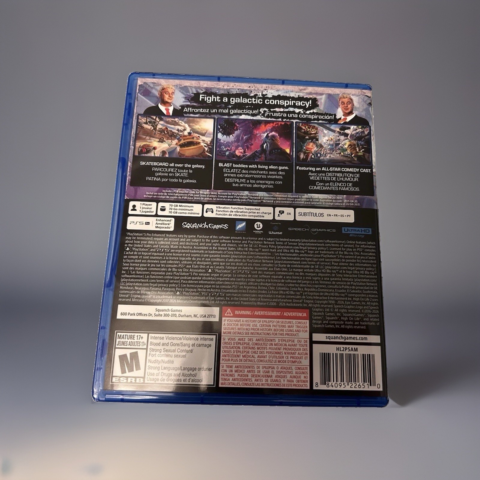 High On Life 2 Physical PS5 Game – Sony PlayStation 5 – DLC Unused – Rare