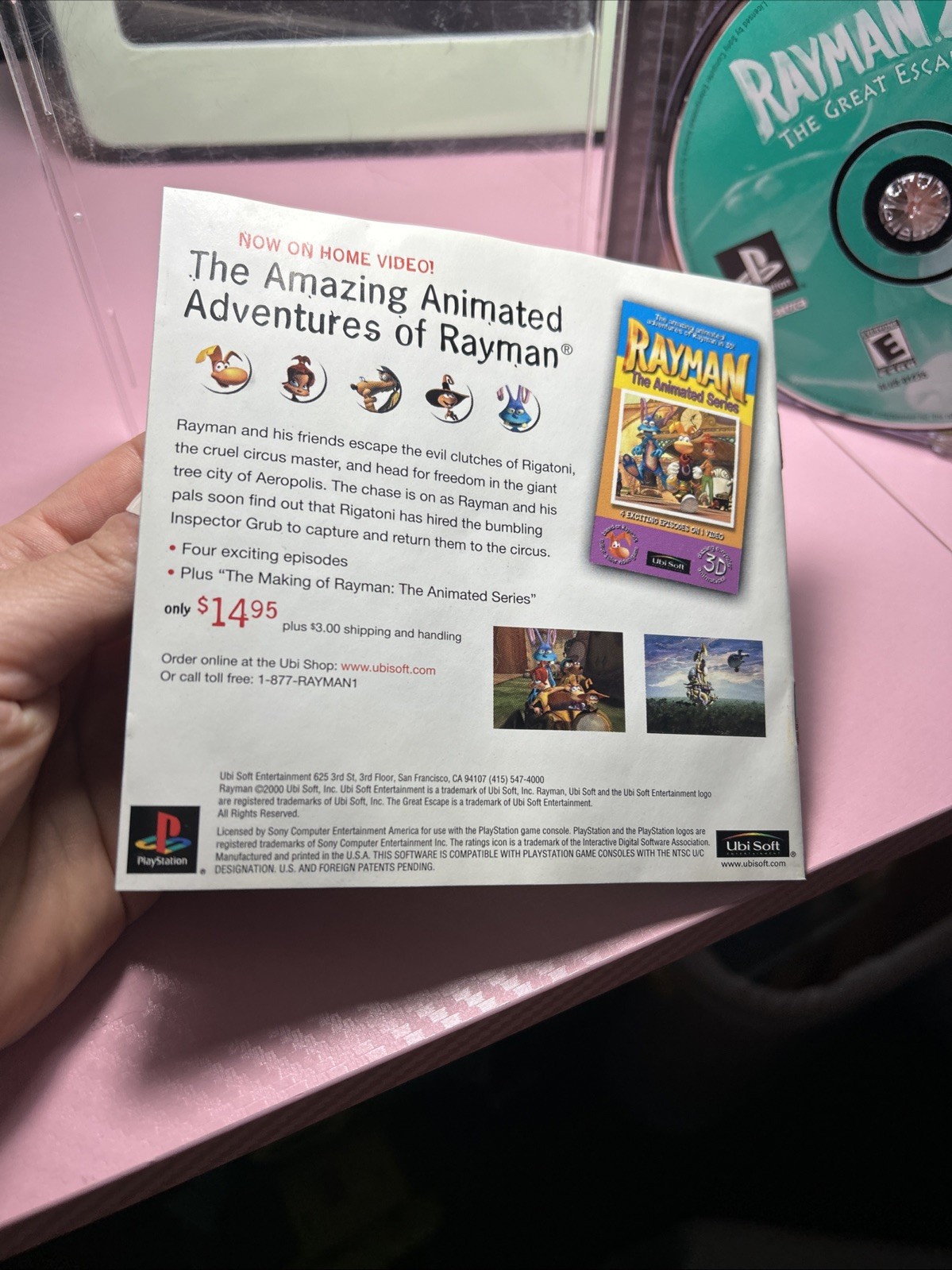 Rayman 2 The Great Escape (PlayStation 1 PS1) CIB Complete w/ Reg. Card – TESTED