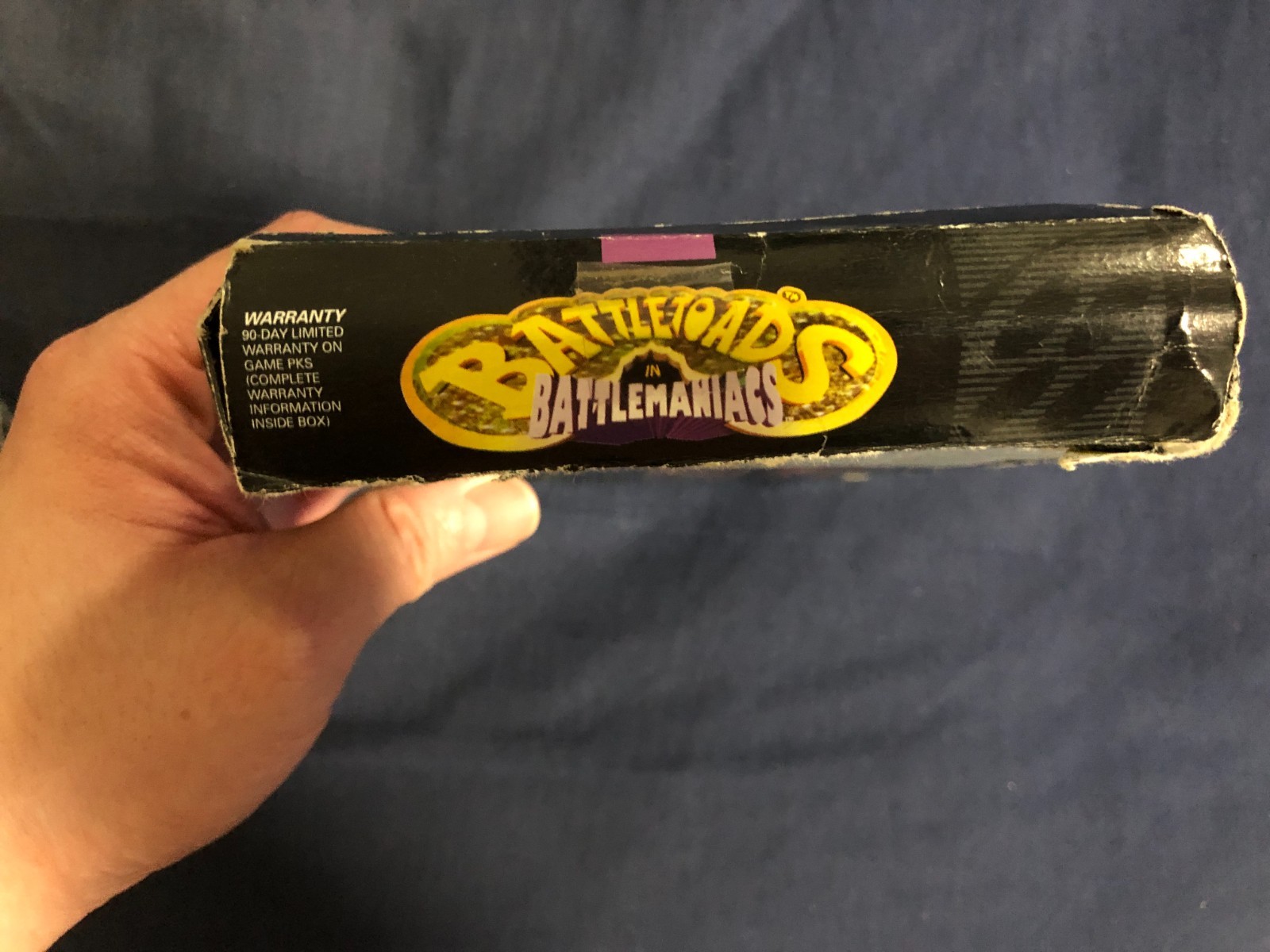 Battletoads in Battlemaniacs (SNES) (Majesco) CIB Damaged Box, Untested