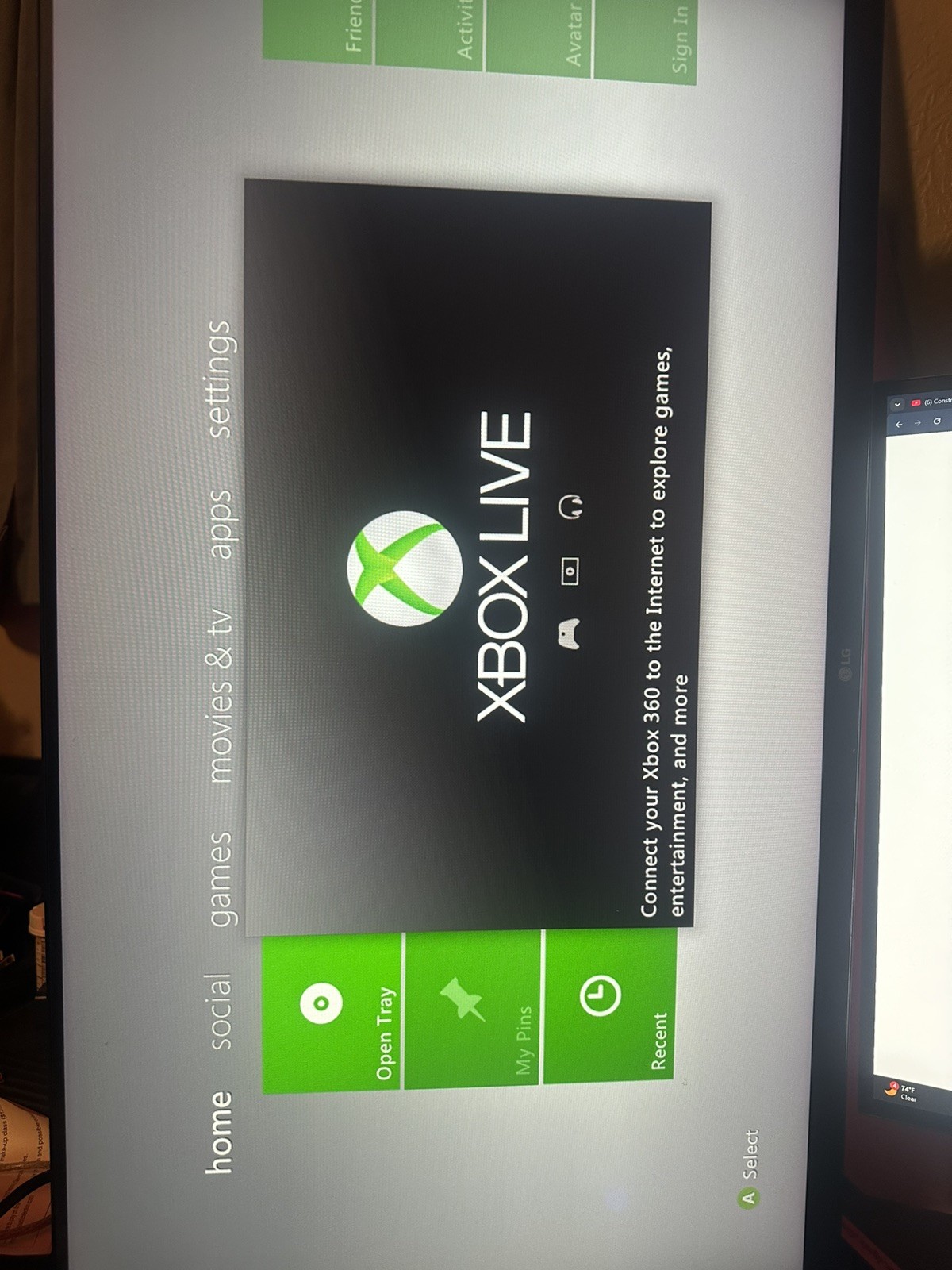 Xbox 360 E Console w/ 2 Games HDMI & Power Cord Only (Model 1538) Tested & Works