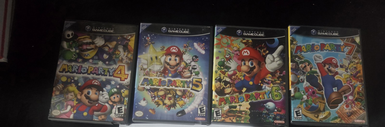 Nintendo Mario Party 4,5,6,7 With Microphone All Complete Cib