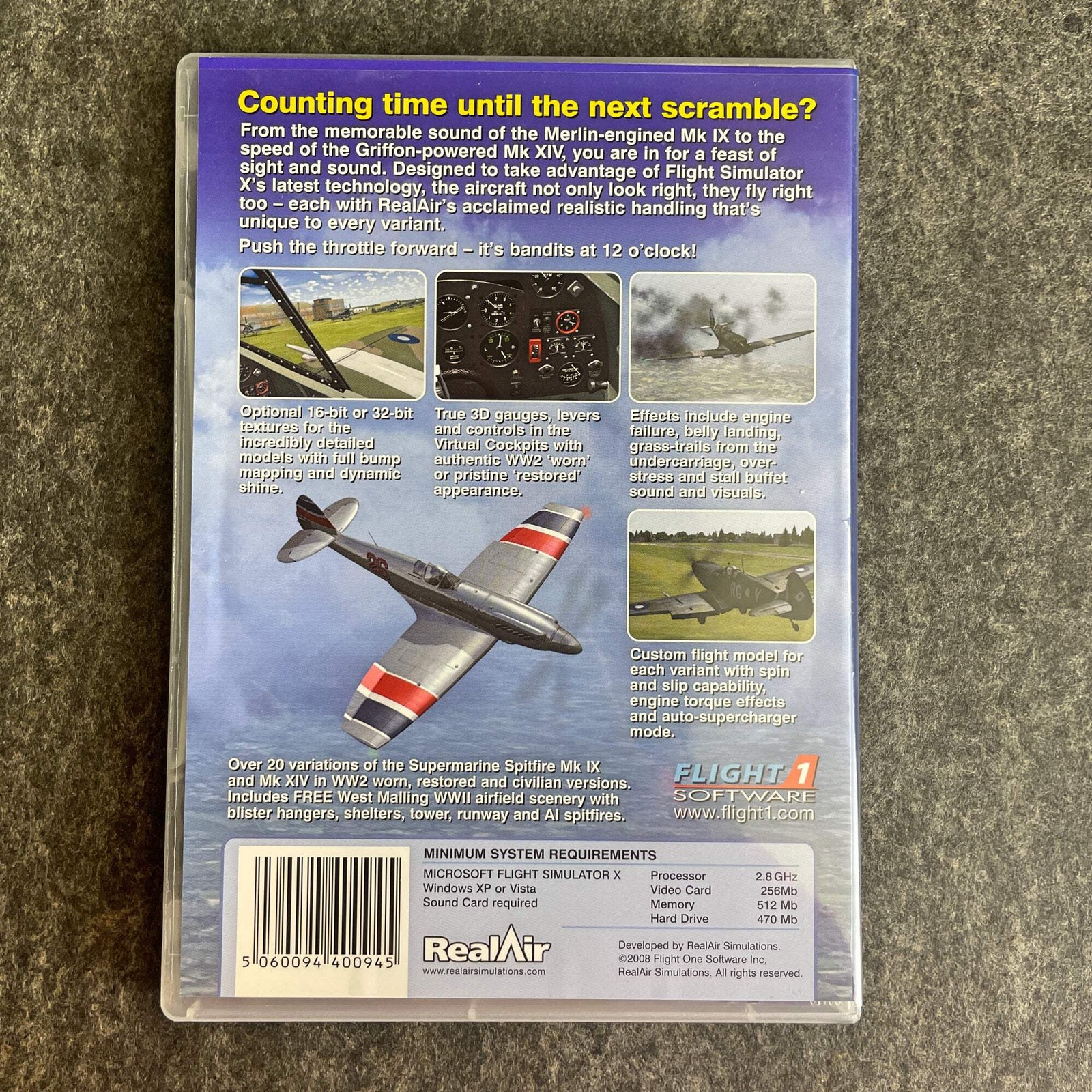FSX Add-On Bundle x4 Spitfire Lightning Bell X-1 Dodosim 206 Helicopter PC