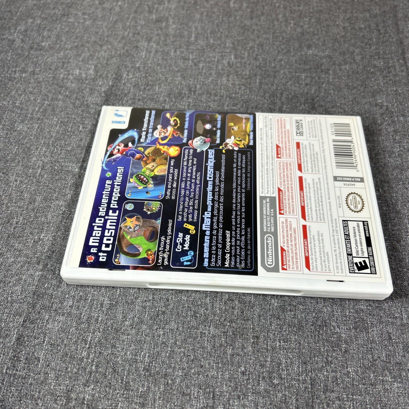 Super Mario Galaxy (Nintendo Wii, 2007) CIB Nice Condition Clean