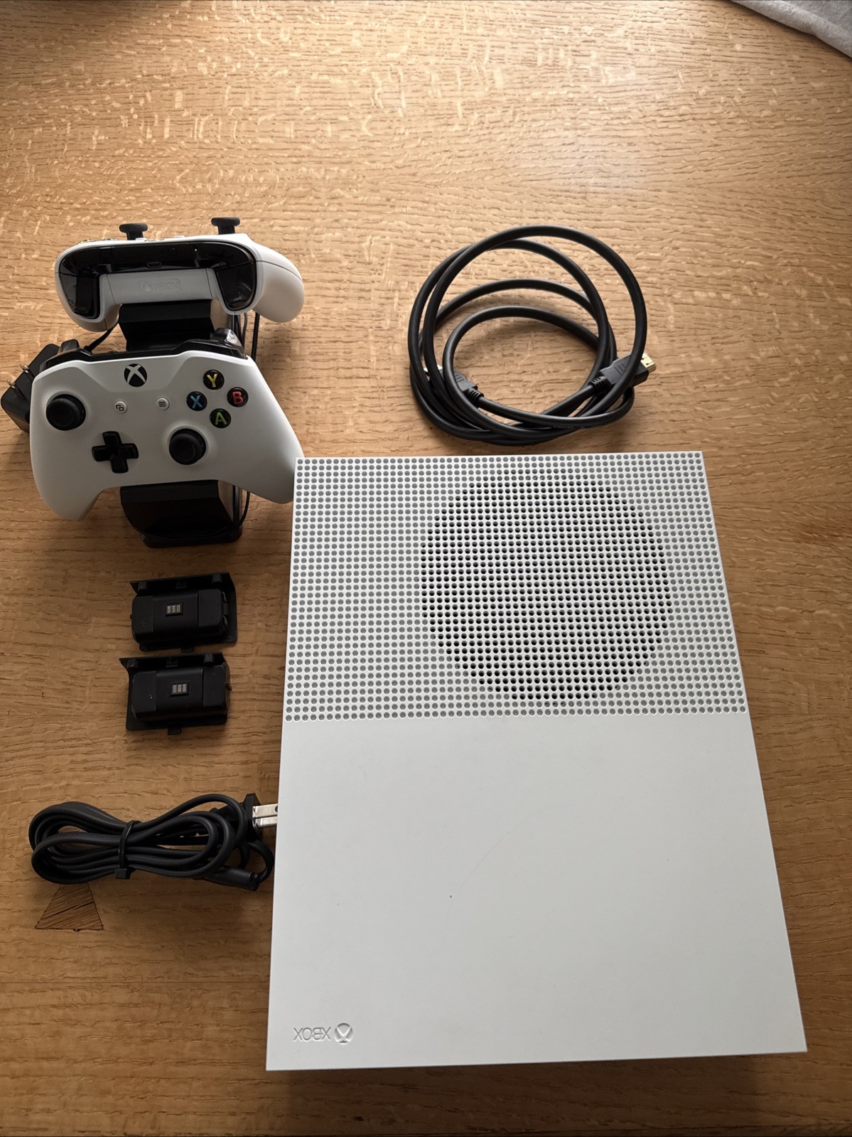 Xbox One S 1TB Console with Dual Wireless Controllers – White