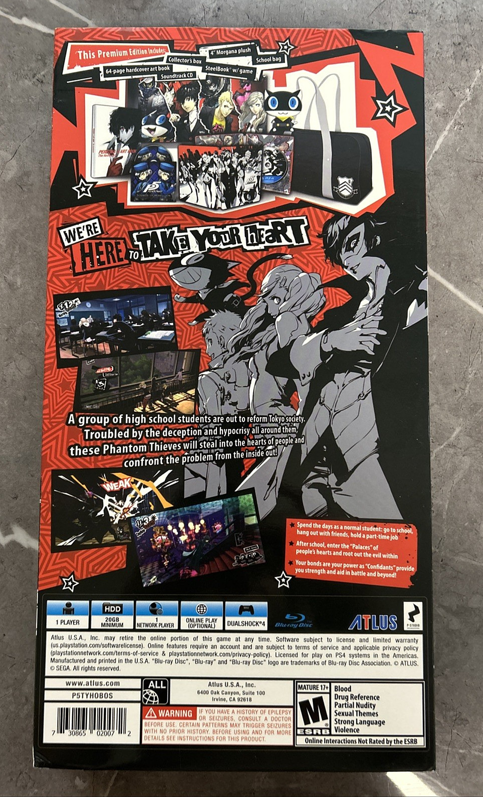 Persona 5: Take Your Heart – Limited Premium Edition for PS4 || Missing items