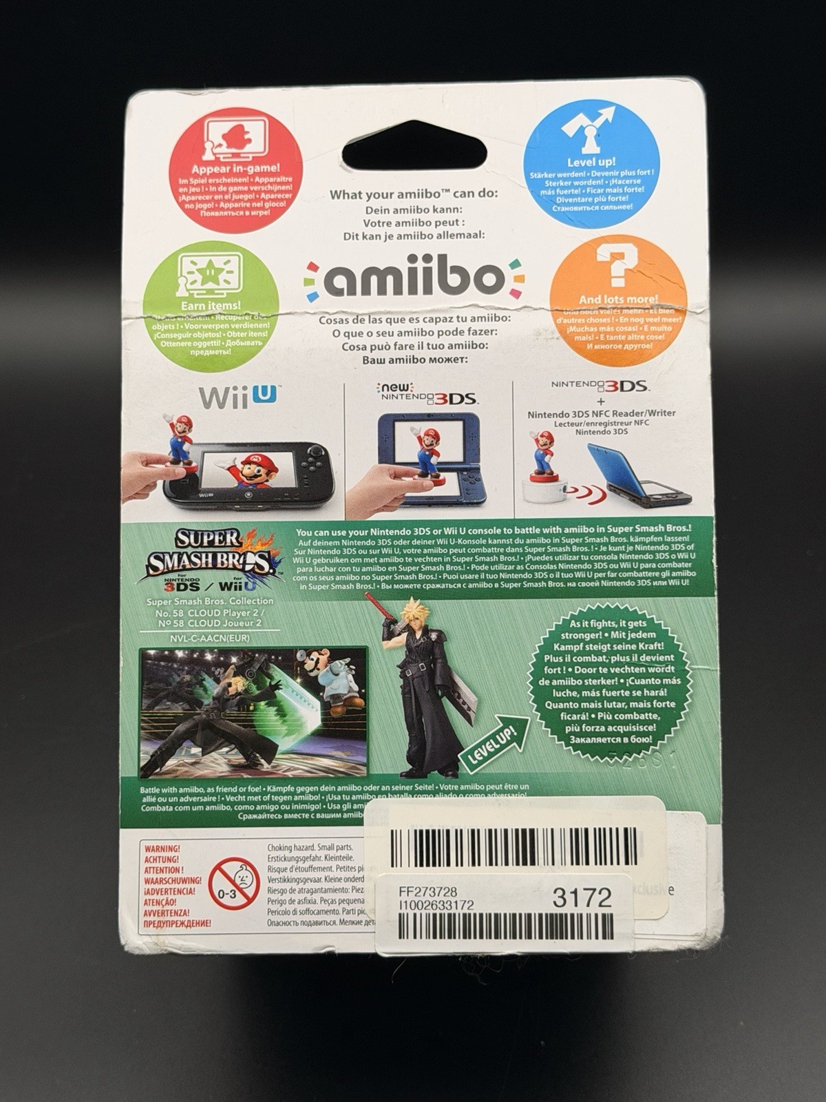 Nintendo Amiibo Super Smash Bros. – Cloud [Player 2] – New/Sealed