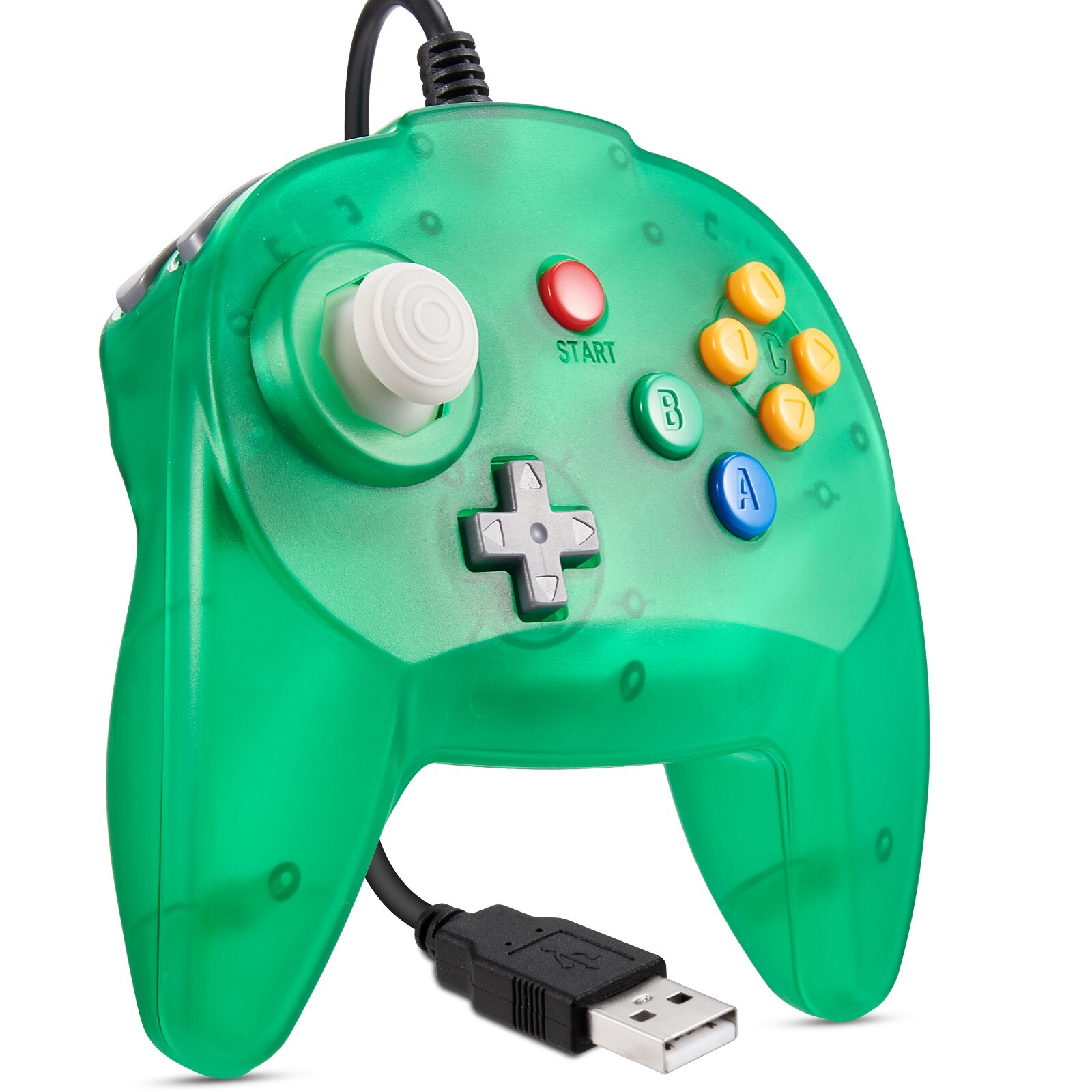 N64 Controller Joystick Gamepad USB Wired for PC & Mac & Raspberry Pi & Linux