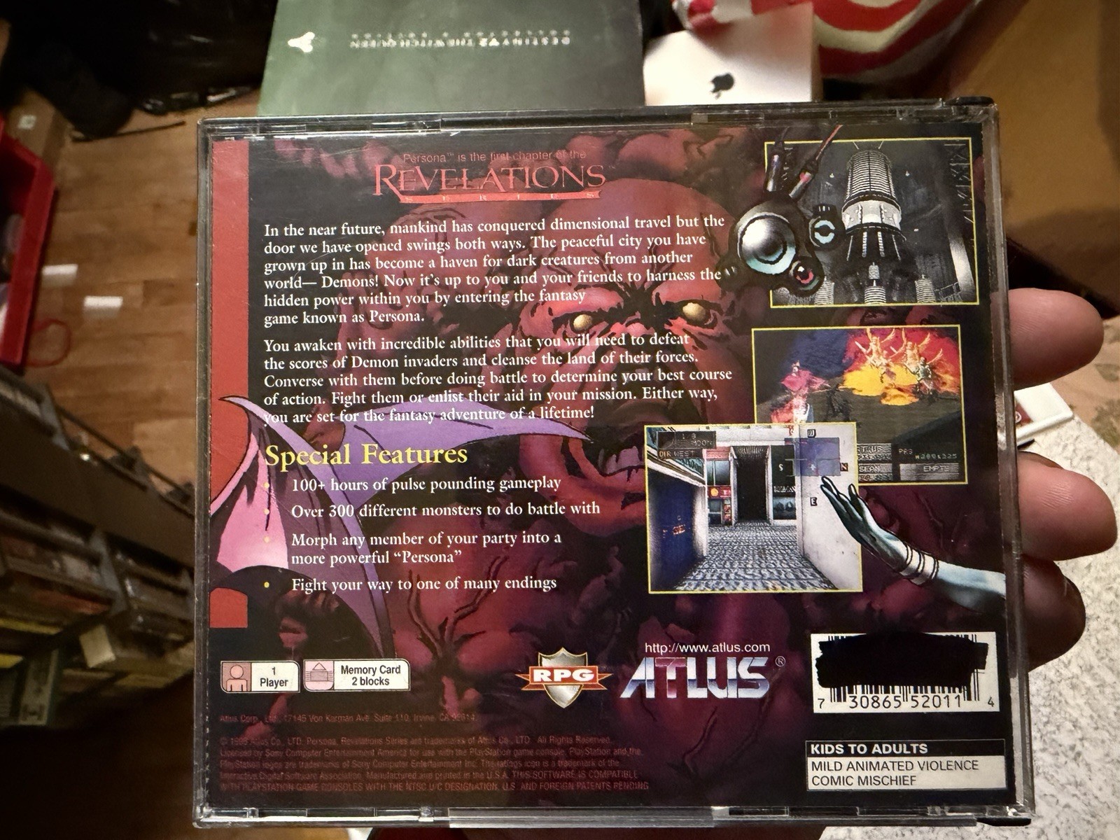 Revelations: Persona (PS1) Role Playing Manual Included ATLUS NTSC-U/C K-A