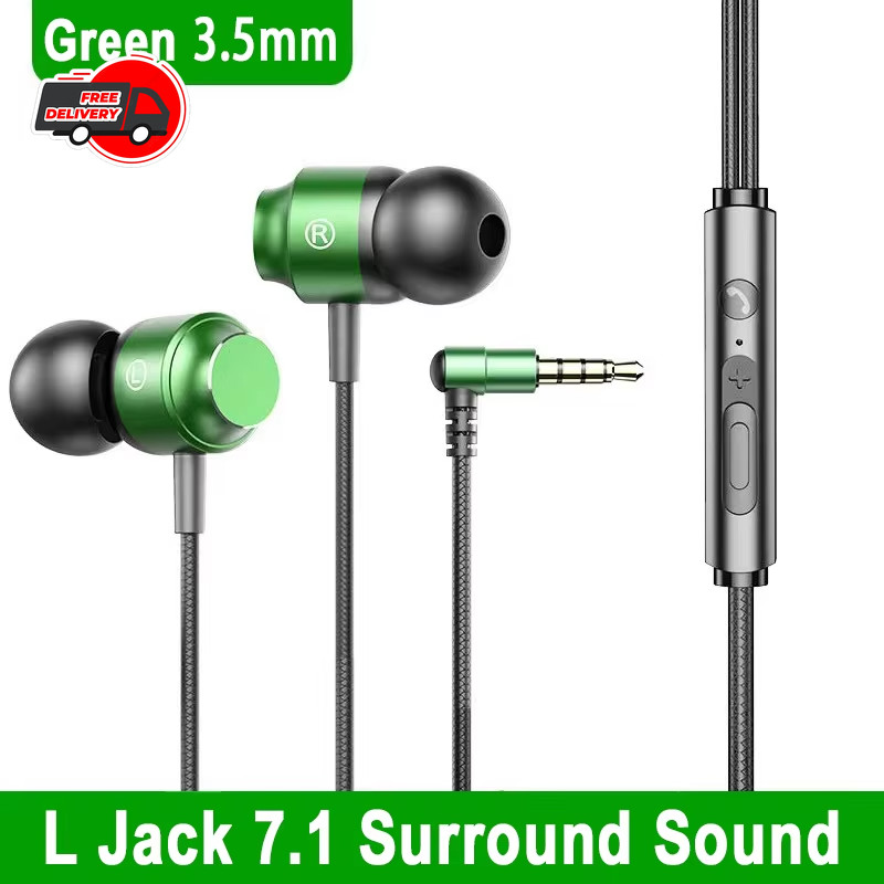 90° Jack Wired Gaming Headset With Mic Type-C 3.5mm For Samsung S24 S23 iPhone