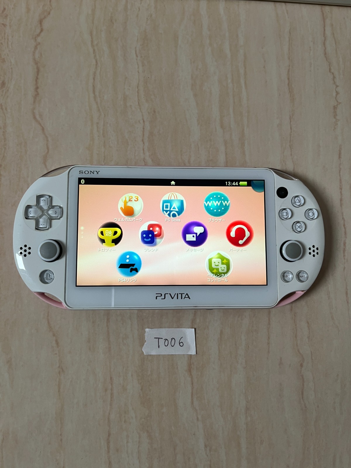 Excellent PS Vita Light Pink White PCH 2000 ZA19 Console only PSV Slim T006
