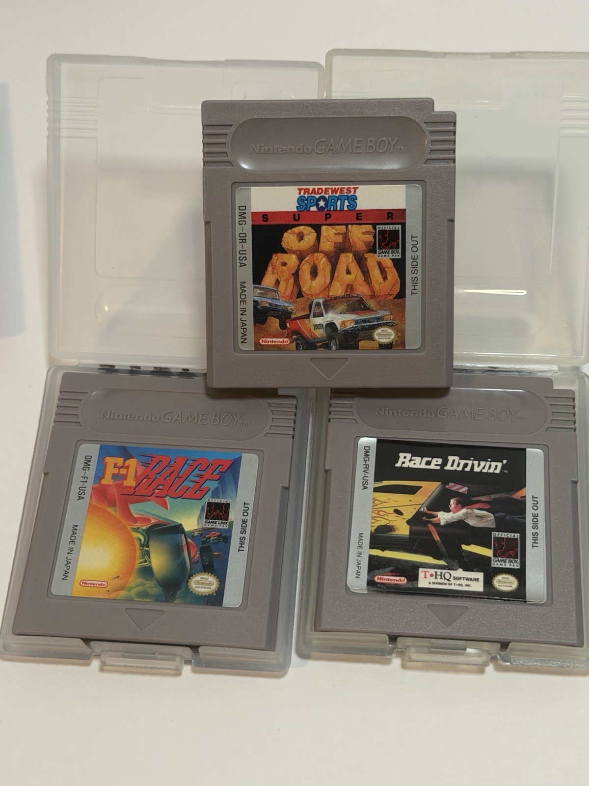 Lot Of 8 Gameboy Game Game & Watch, Monopoly Super Off Road Chase Hq Race Drivin