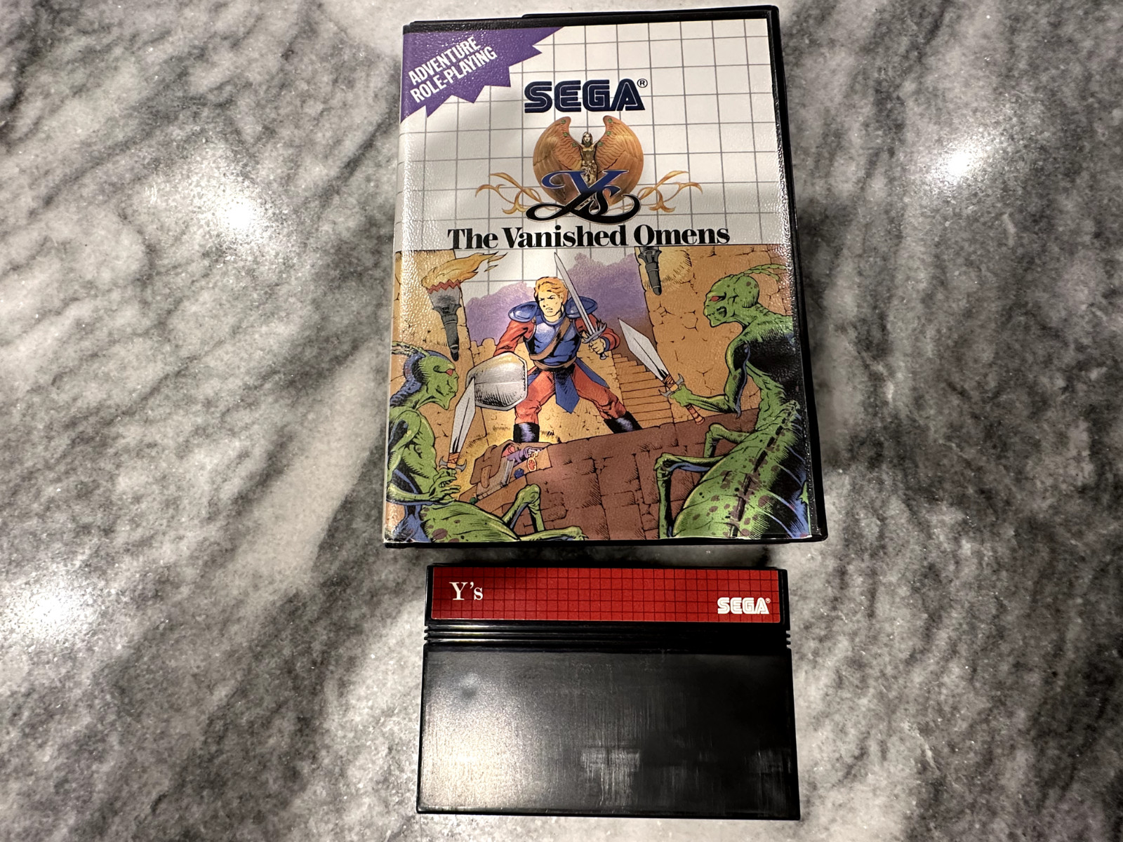 Y’s: The Vanished Omens (Sega Master System, 1988) Authentic, cartridge and Case