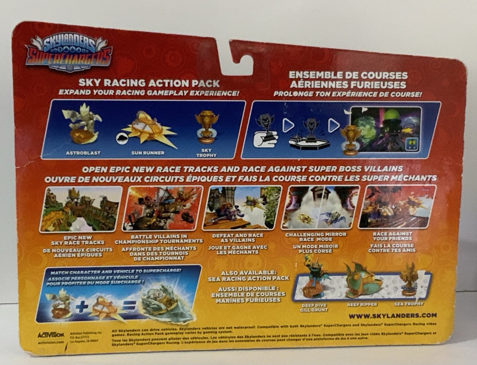 Skylander Supercharger Legendary Sky Racing Action Pack