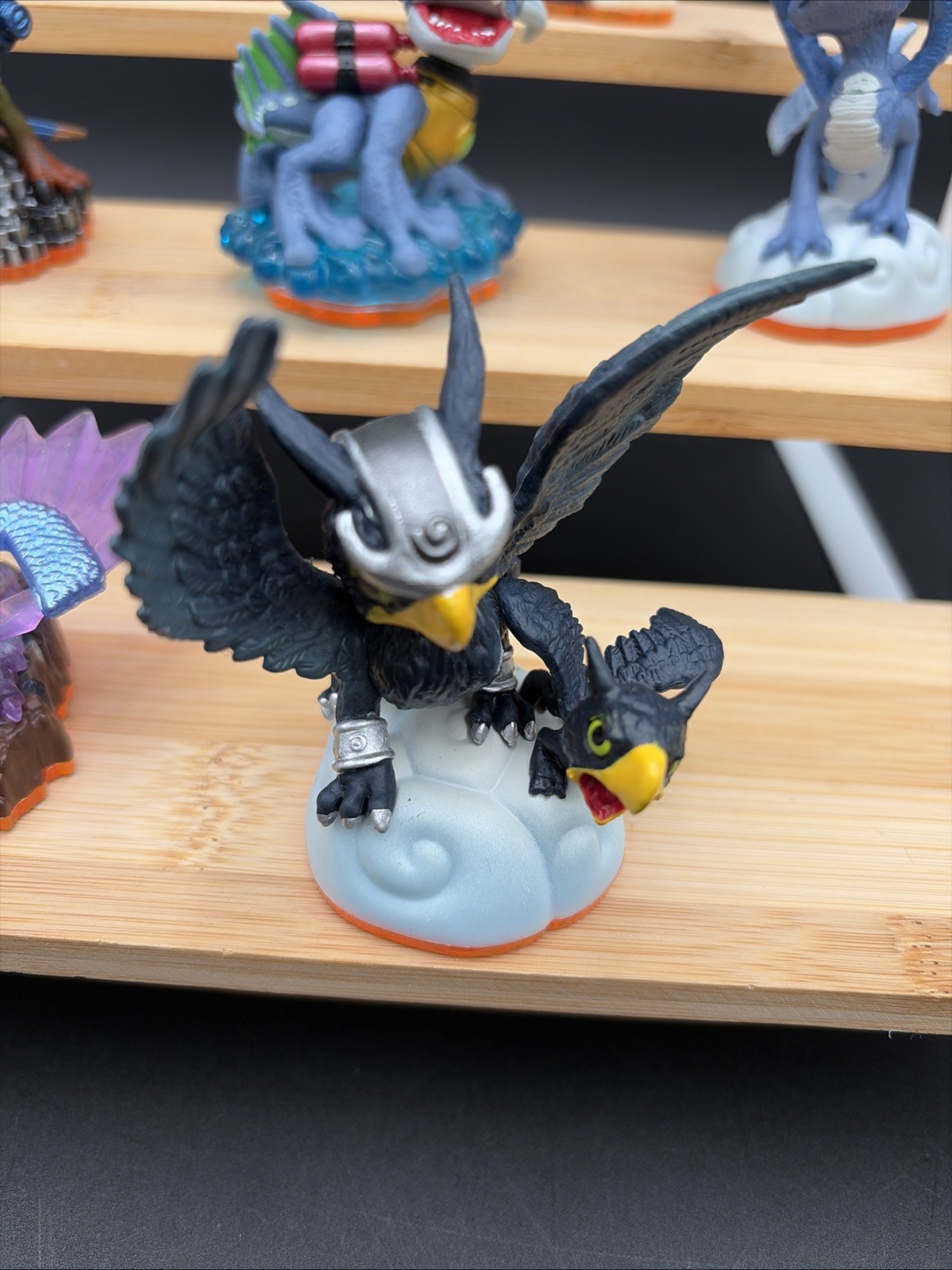 Skylanders Giants Lot Flashwing Drobot Cynder Zap Sonic Boom Jet Vac Orange Base