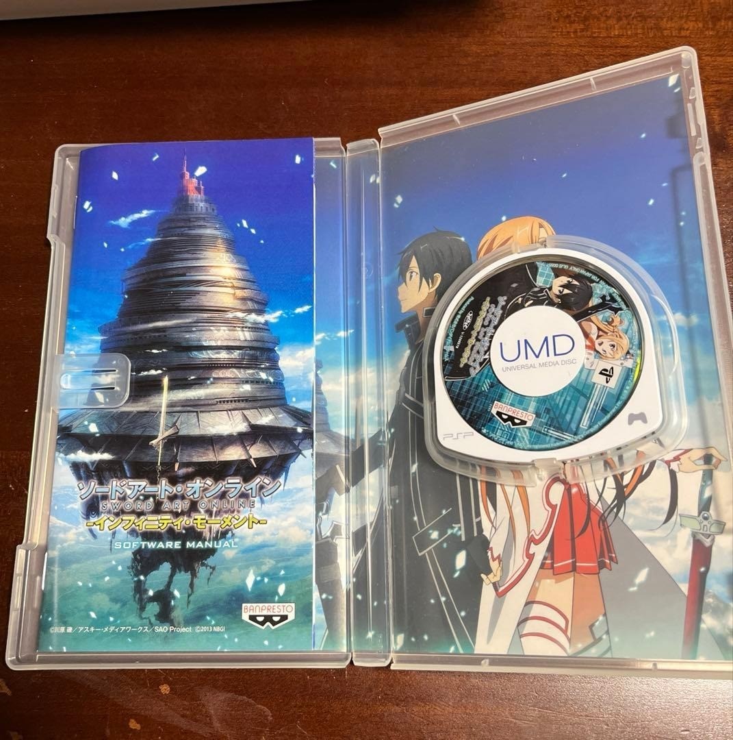PSP 2000 Lavender Purple Console Valkyrie Profile SAO Game Set Japan