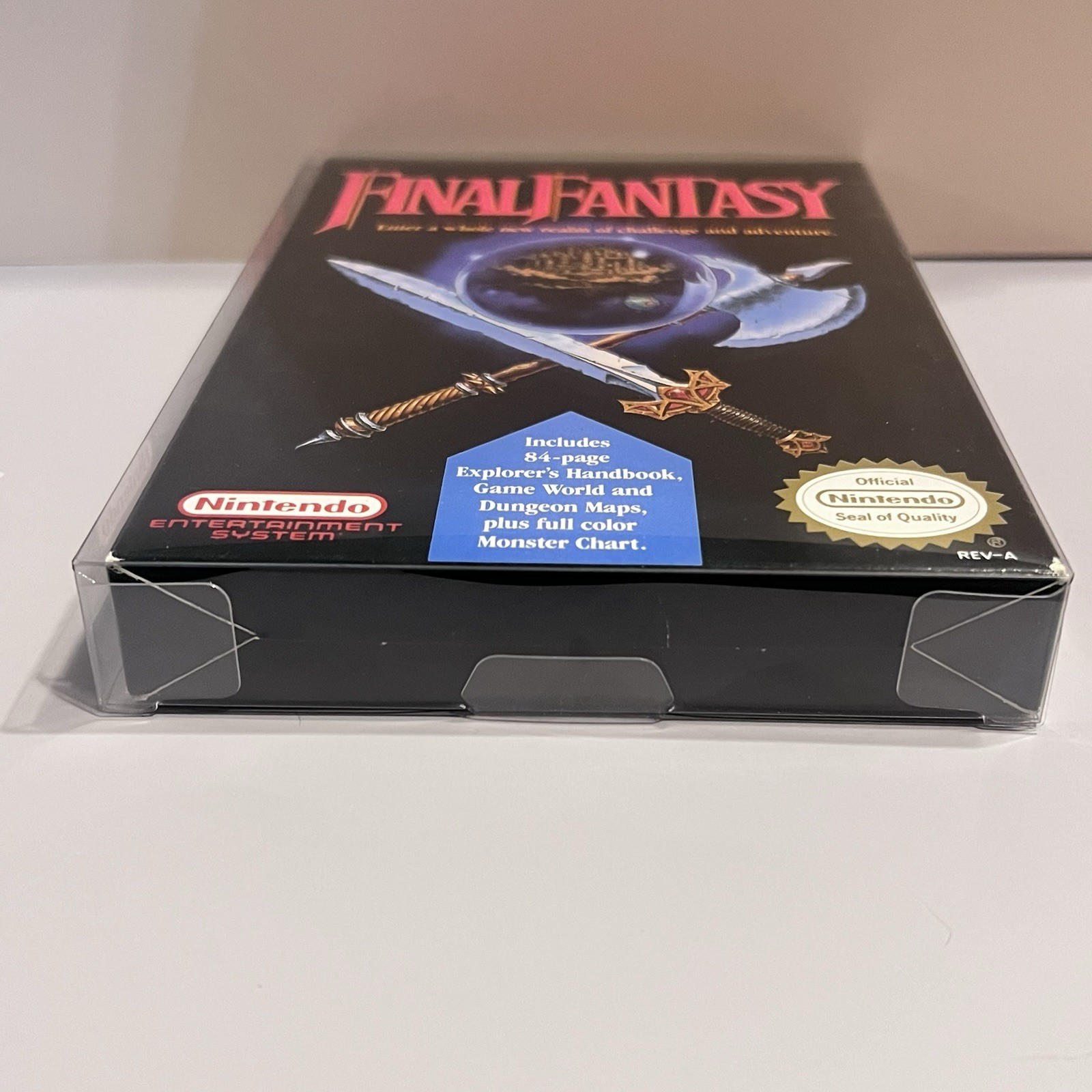 Nintendo Final Fantasy NES Manual World Map Monster Chart Dungeon Map Minty Box