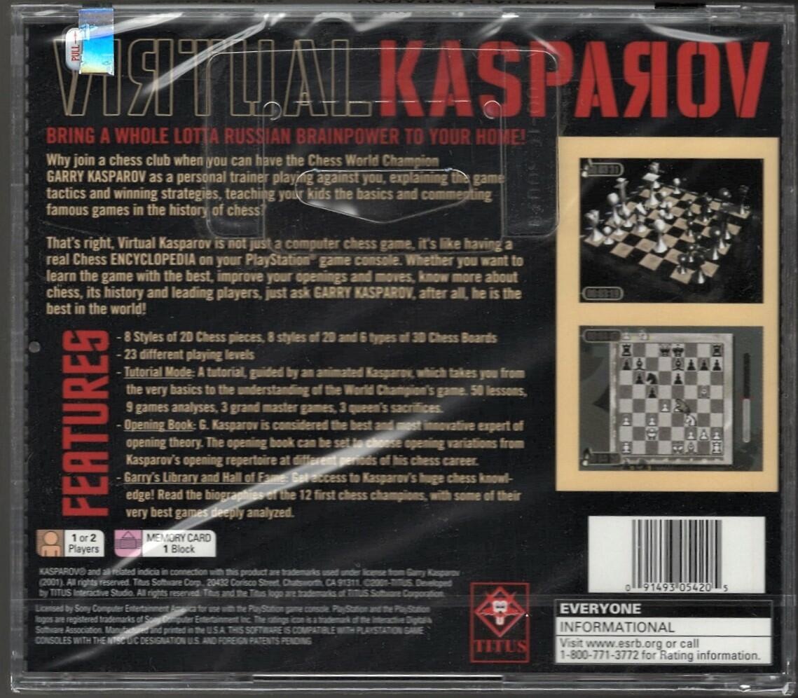 Virtual Kasparov PS (Brand New Factory Sealed US Version) Playstation