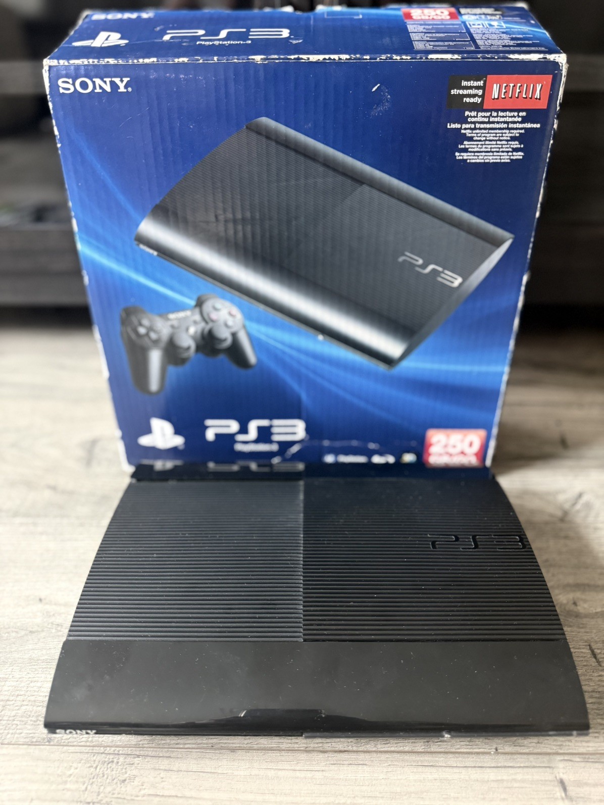 Sony PS3 Super Slim Console CECH-4001B 500GB 4.86 OEM Controller HDMI Game Test