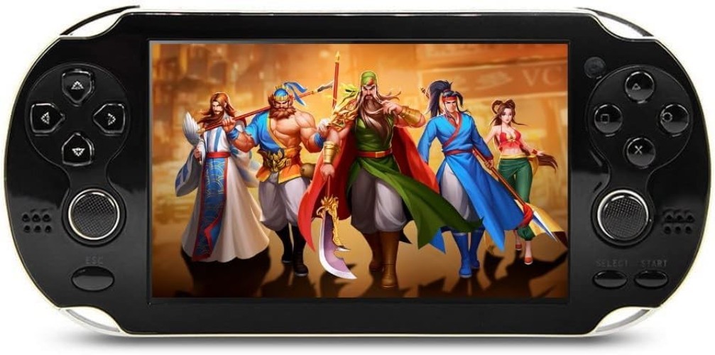 Portable 4.3-Inch Game Console with Double Joystick & Built-in 2200 Games
