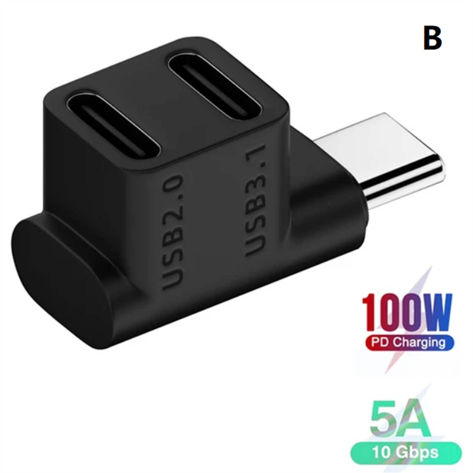 USB3.1 USB2.0 2 Type-C Female to 1 Type-C Male Adapter For Steam Deck Console nn