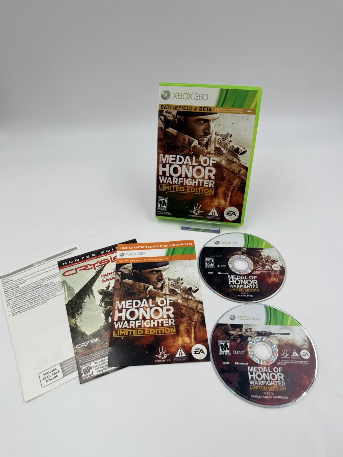 Medal of Honor: Warfighter Limited Edition (Xbox 360, 2012) CIB Complete Tested