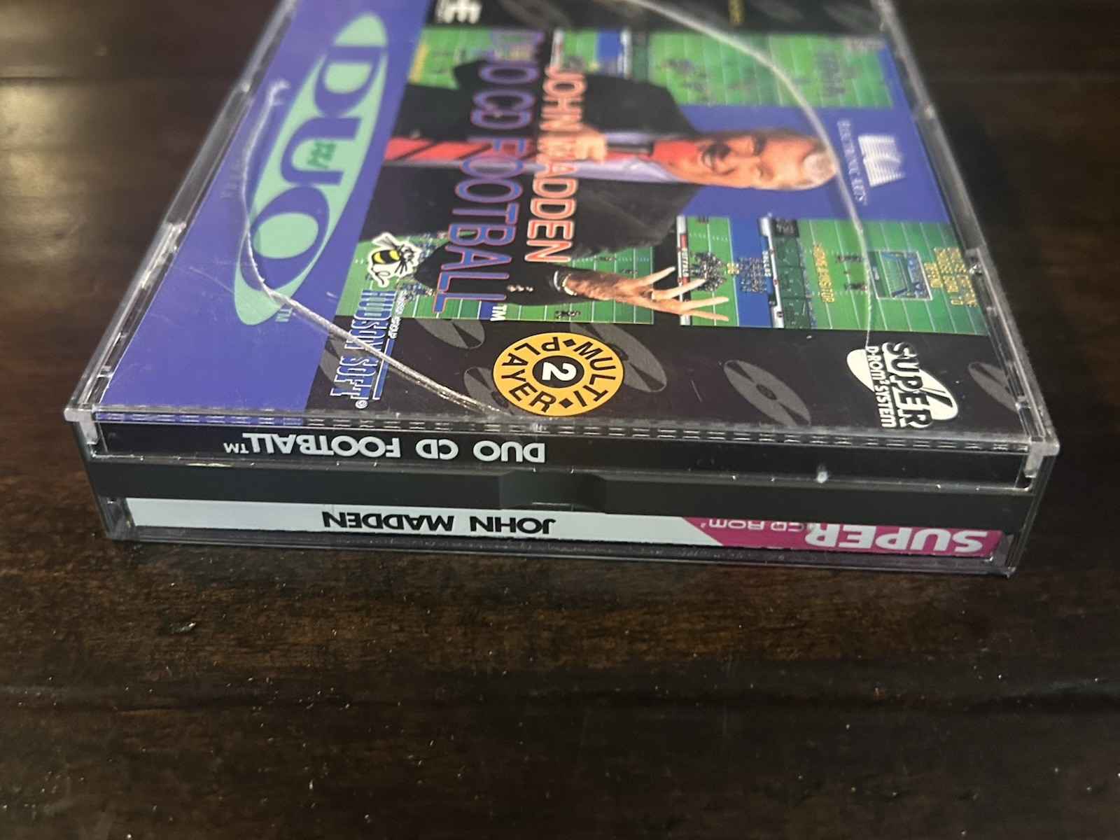 John Madden Duo CD Football TurboGrafx 16 CD Duo W/ Case Tested & Working