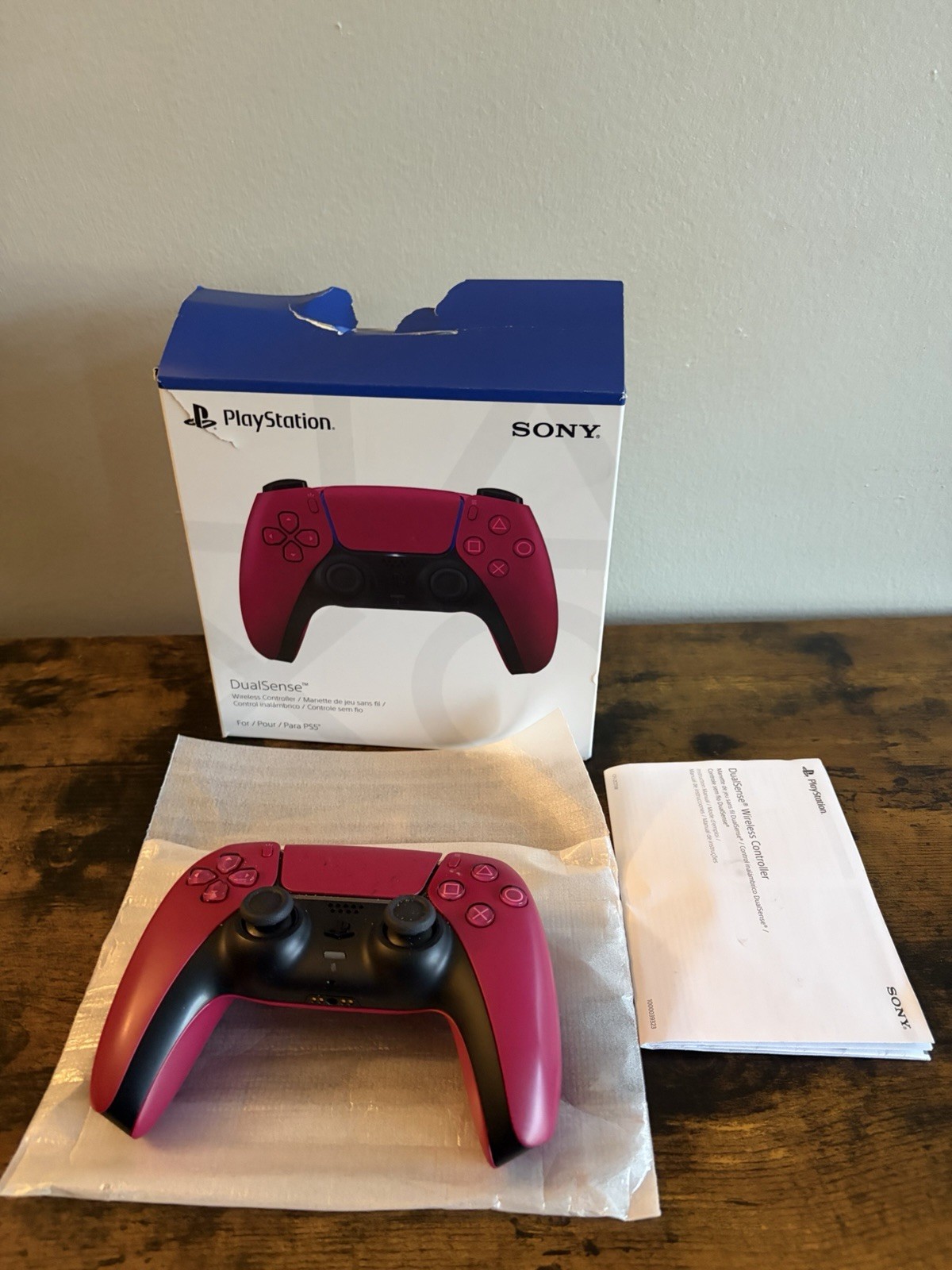 Sony PlayStation 5 PS5 DualSense Wireless Controller CFI-ZCT1W Cosmic Red