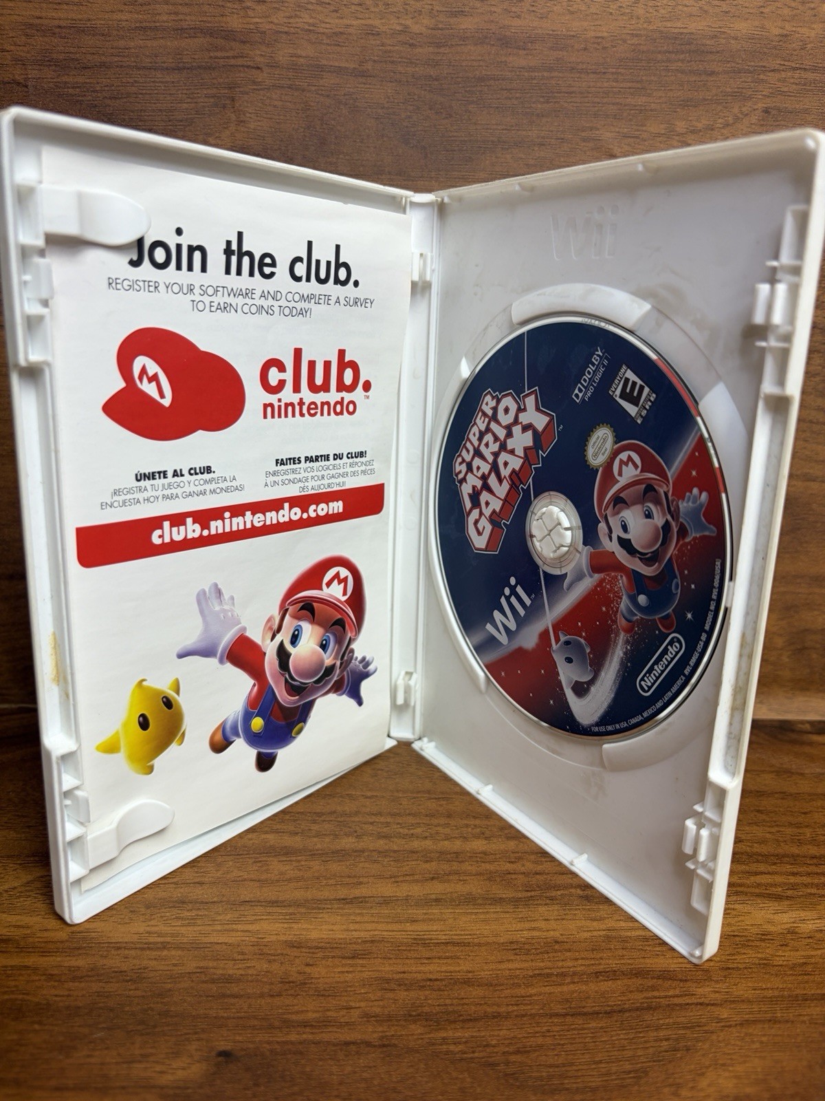 Super Mario Galaxy Nintendo Wii 2007 Case Disc Video Game NO MANUAL Tested