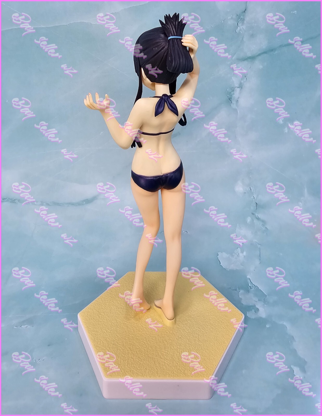 Mio Akiyama Beach Queens 1/10 Scale PVC Figure Bikini Swimsuit Wave Band K-On