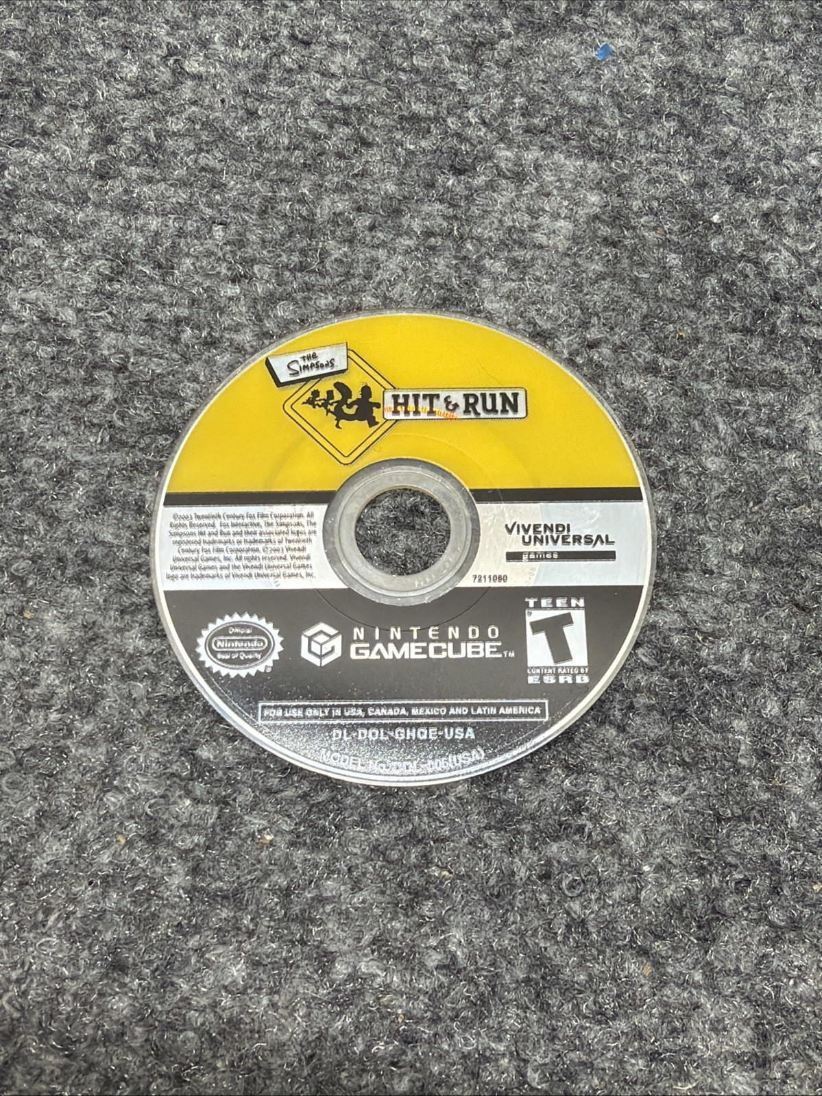 The Simpsons: Hit & Run (Nintendo GameCube, 2003) – Disc Only, Tested & Working