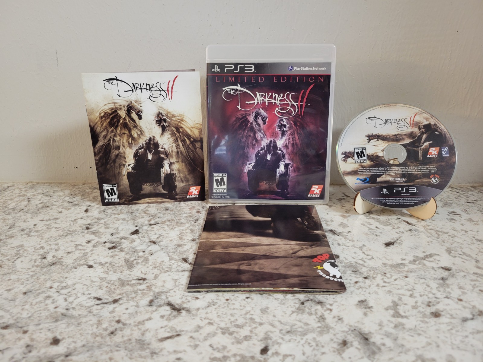 The Darkness II 2 – Limited Edition (Sony PlayStation 3, 2012) CIB Ps3 POSTER