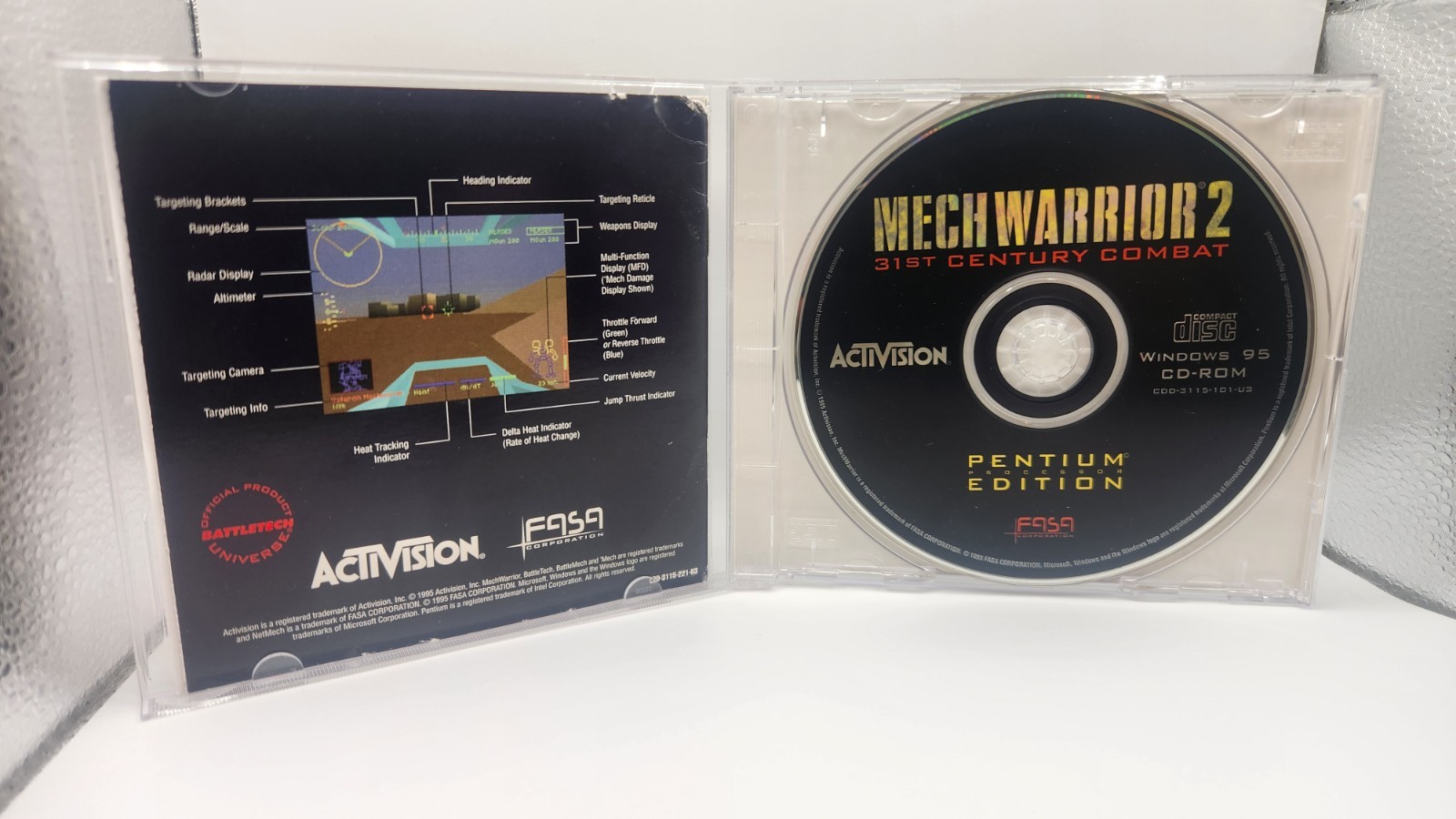 Netmech Mechwarrior 2 Pentium Edition Microsoft Windows 95 PC Game 1995 Rare.