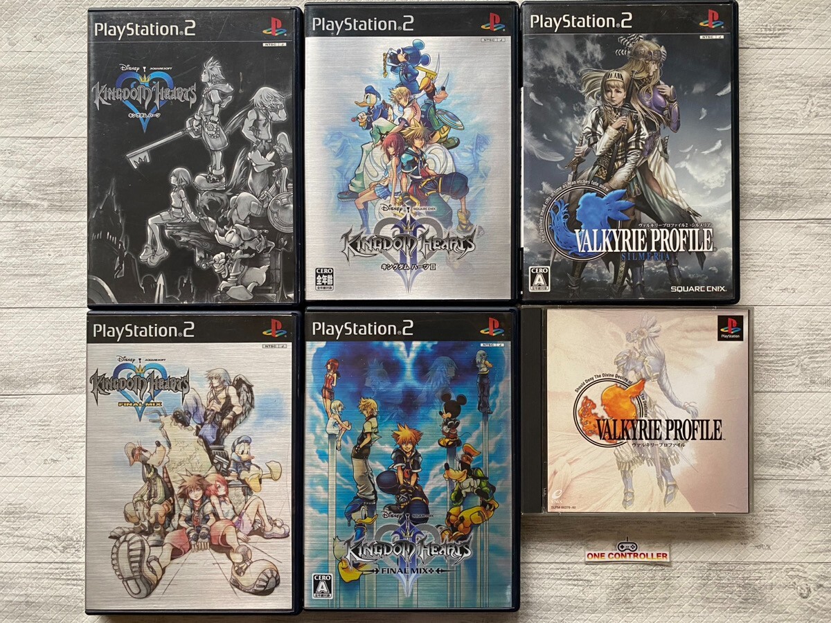 SONY PS 1 2 Kingdom Hearts Ⅰ＆ Ⅱ & Final Mix & Valkyrie Profile 1 2 from Japan