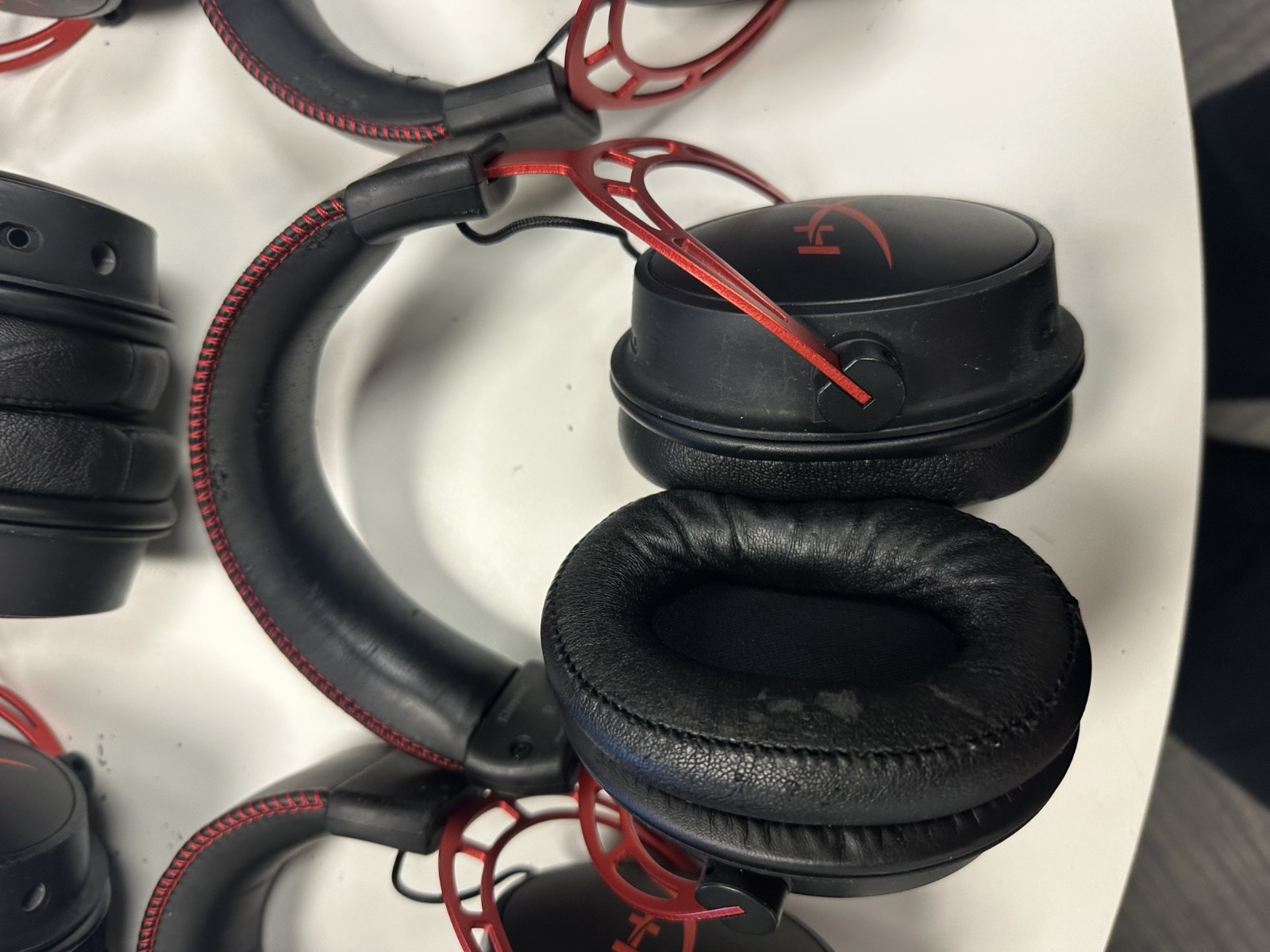 HyperX Cloud Alpha Black-Red Headband Gaming Headset – Lot of 9 – Used