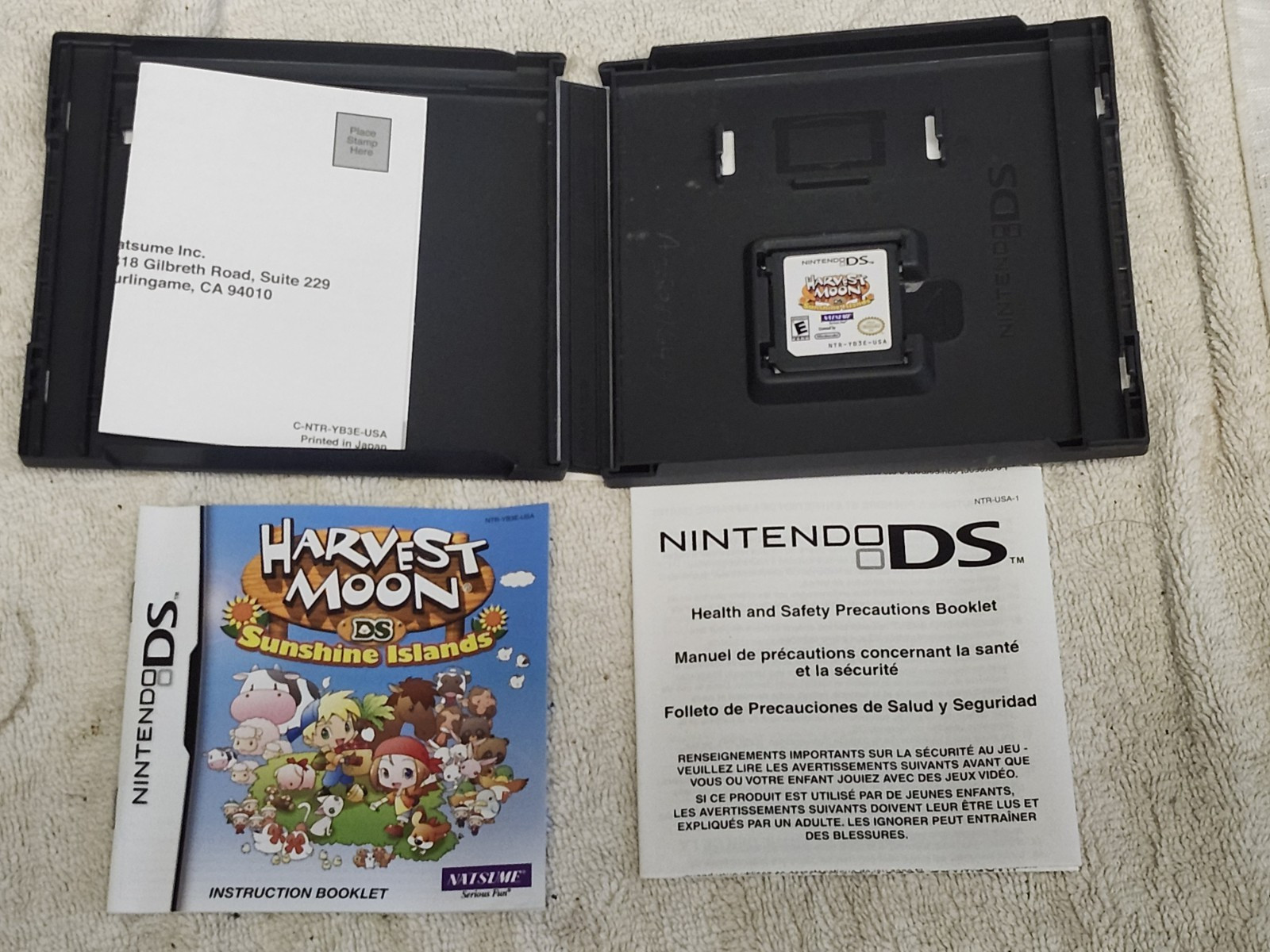 Nintendo DS Harvest Moon Sunshine Islands Used Complete Game Guide Cover XLNT!