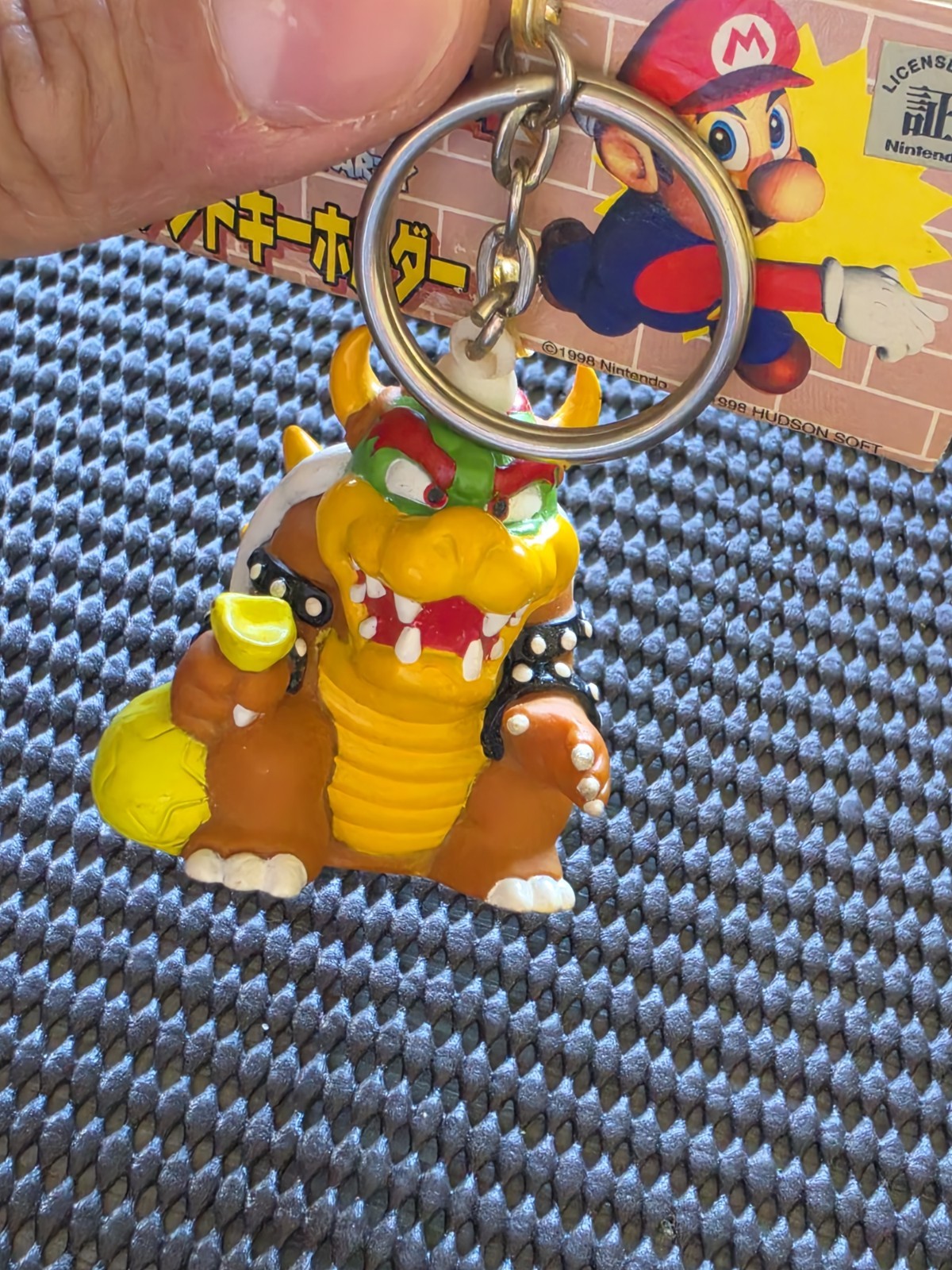 Vintage Nintendo Mario Party Keychain Figure N64 NES Rare Promo [BOWSER]