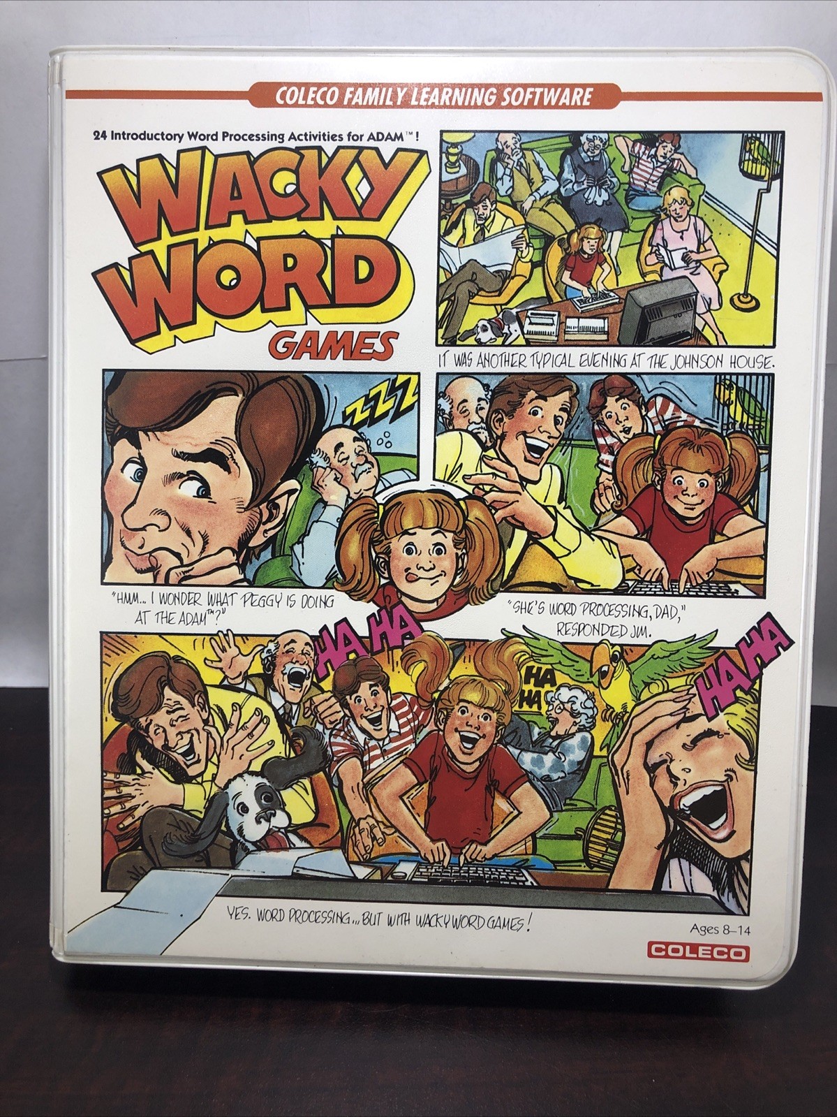 Wacky Word Games Coleco Adam Computer System Complete