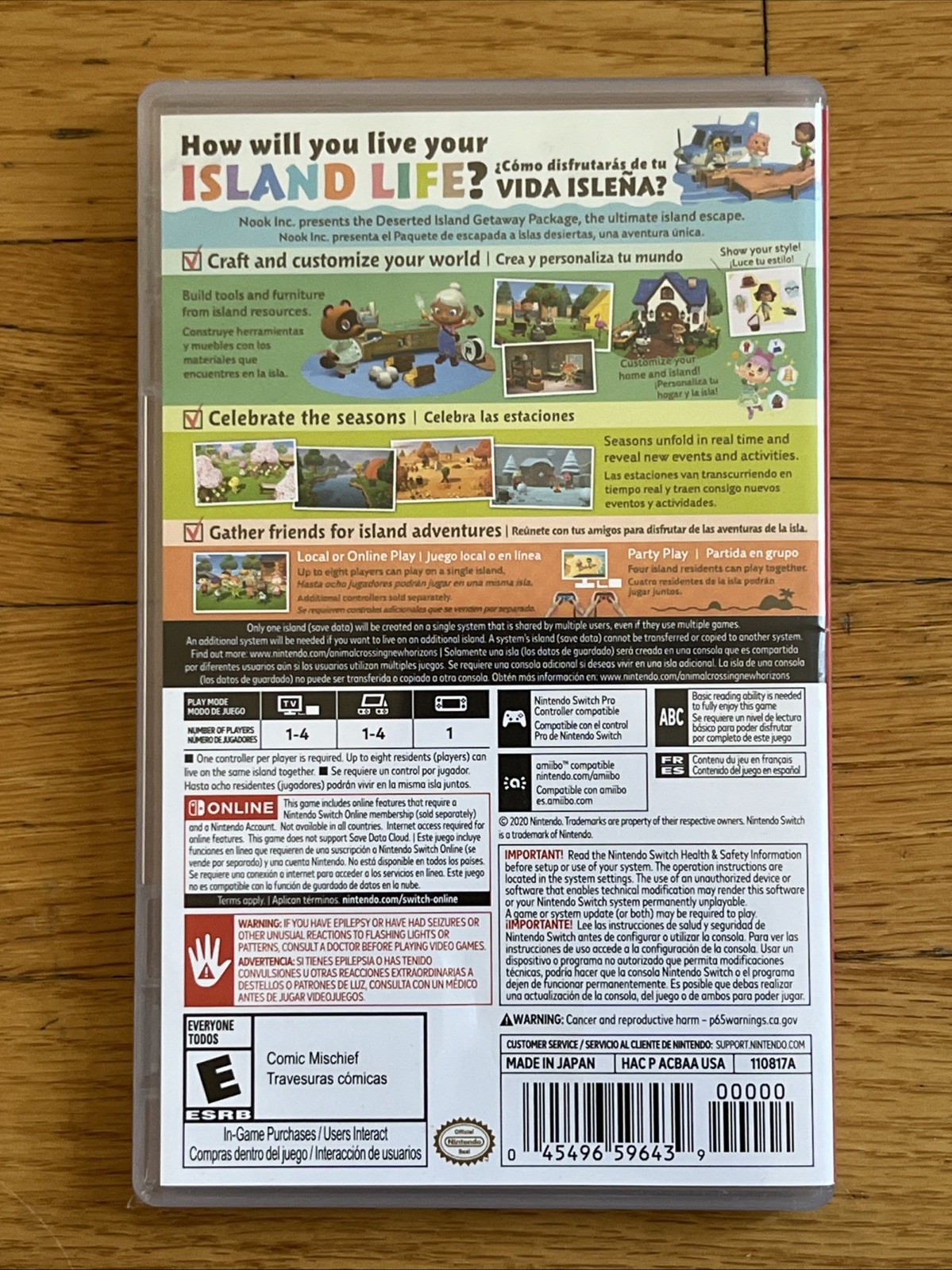 Animal Crossing: New Horizons – Nintendo Switch (Cartridge & Case)