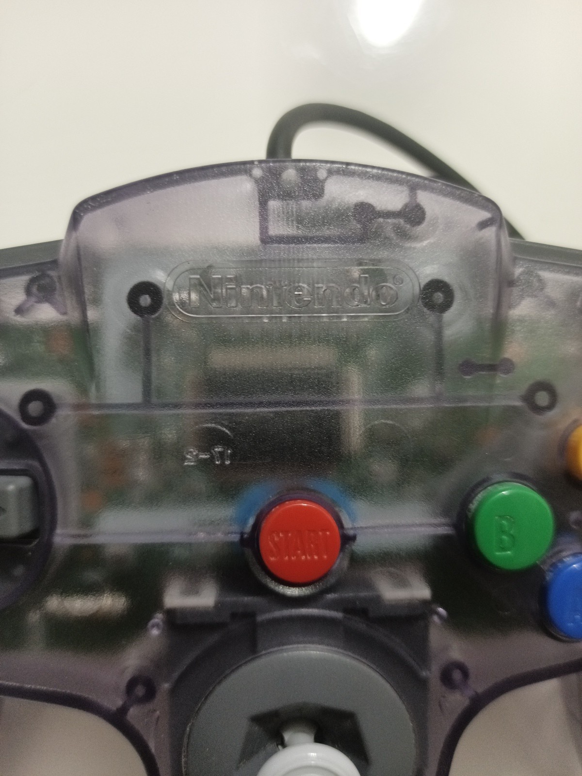 Nintendo 64 Controller NUS-005 Clear Purple Official N64 Tested Firm Stick # 10