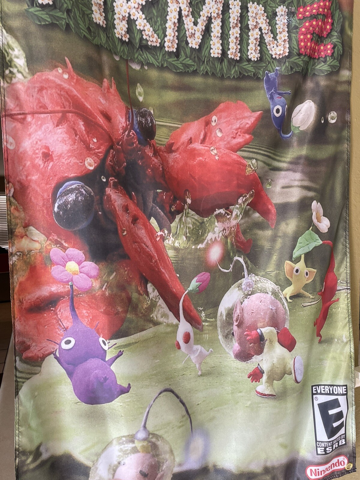 Nintendo GameCube Pikmin 2 5′ Flag Poster Banner 2004