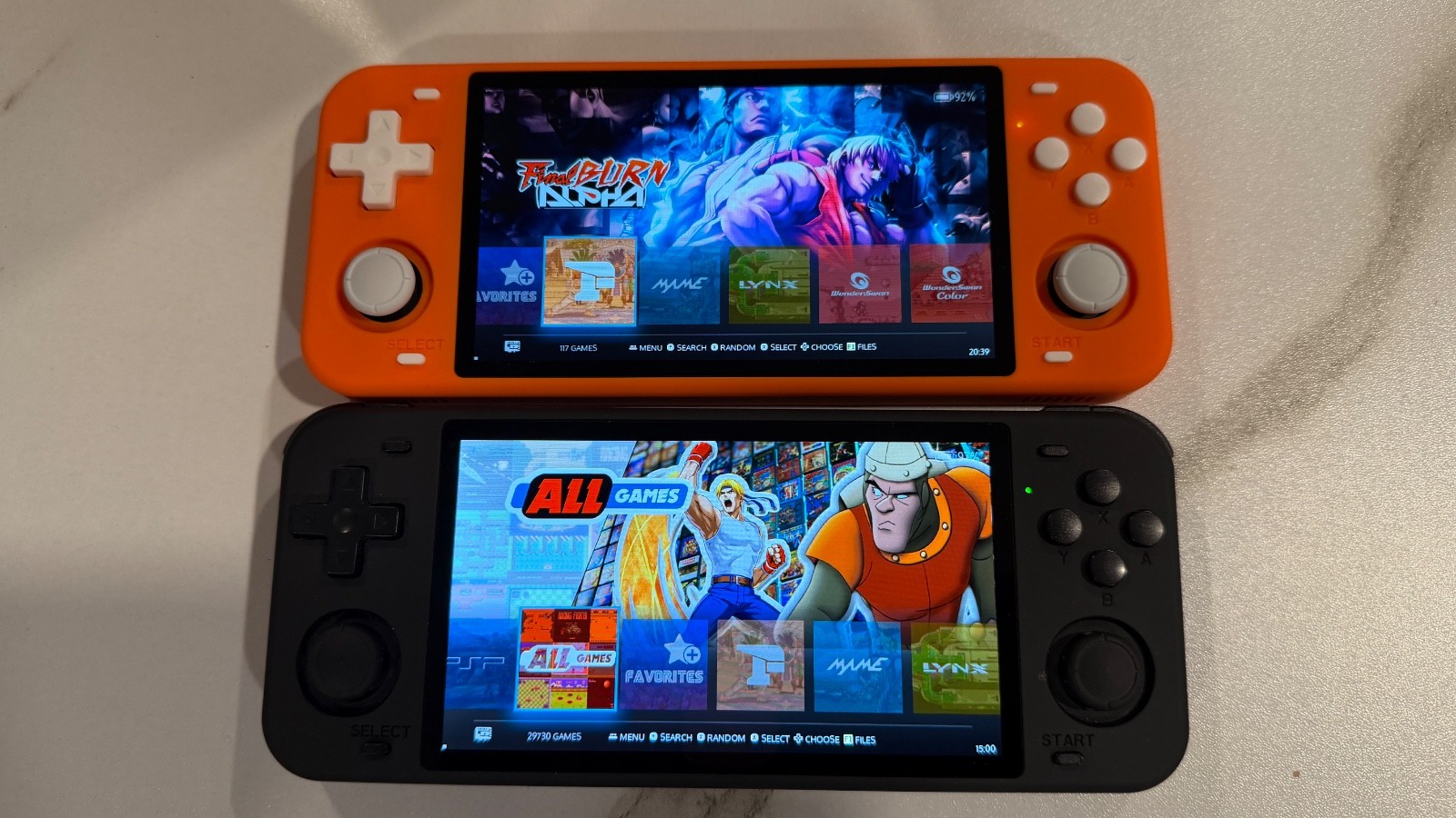 Powkiddy RGB 10 w 128 gb card and almost 30,000 games arcade handheld