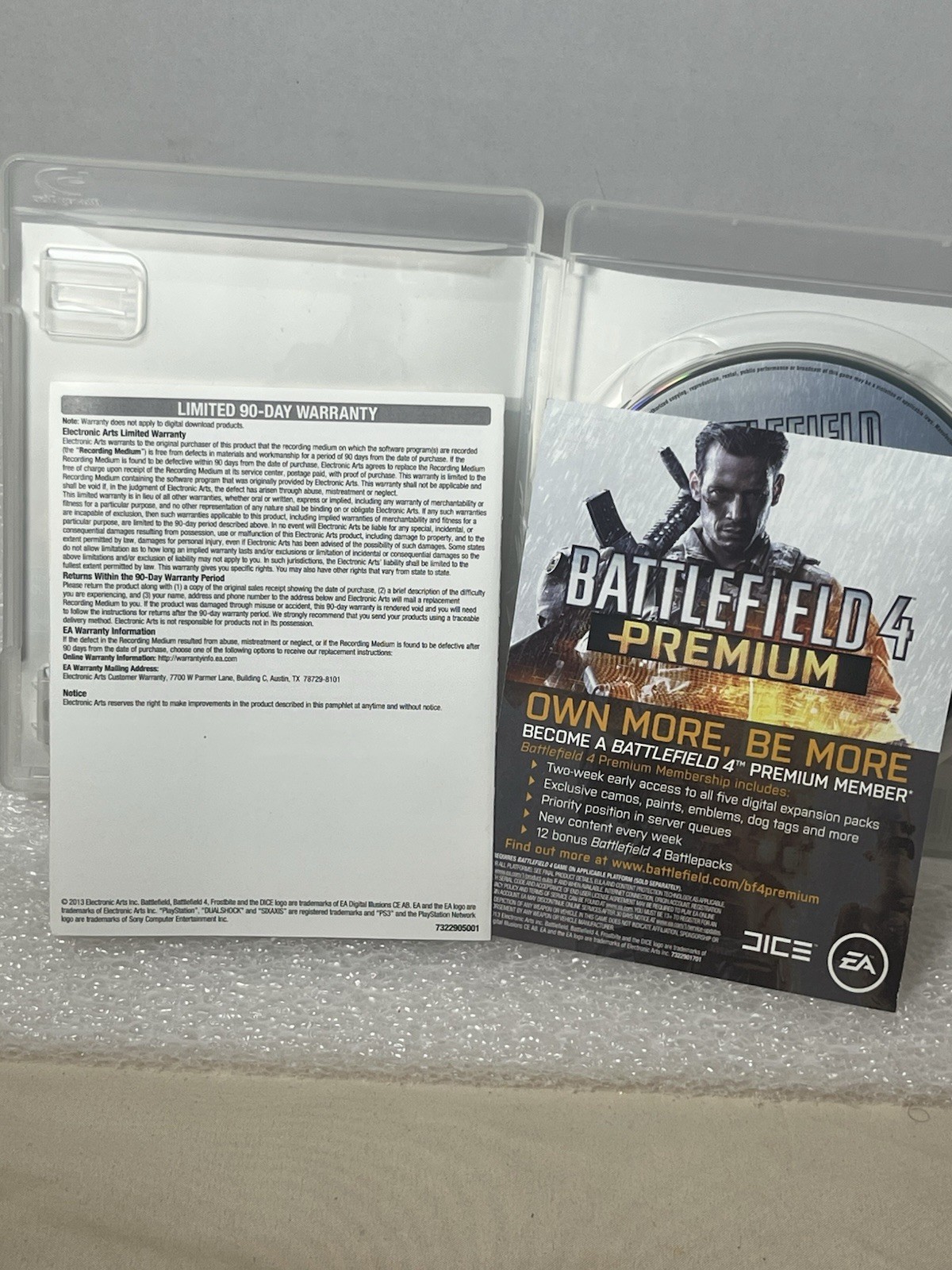 Battlefield 4 (PS3) Video Game Complete in Box CIB Tested Cleaned Disc