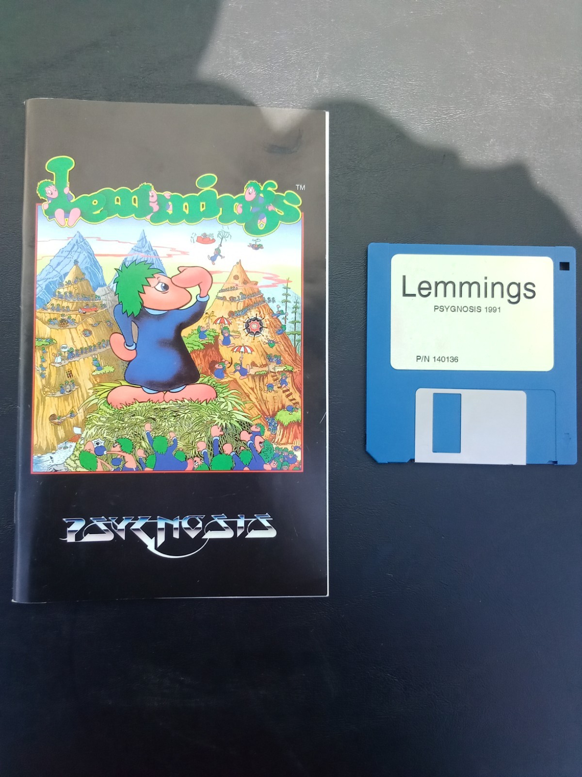 Vintage 1991 Lemmings 3.5″ Floppy Disk PC Computer Game Psynosis MS-DOS Untested