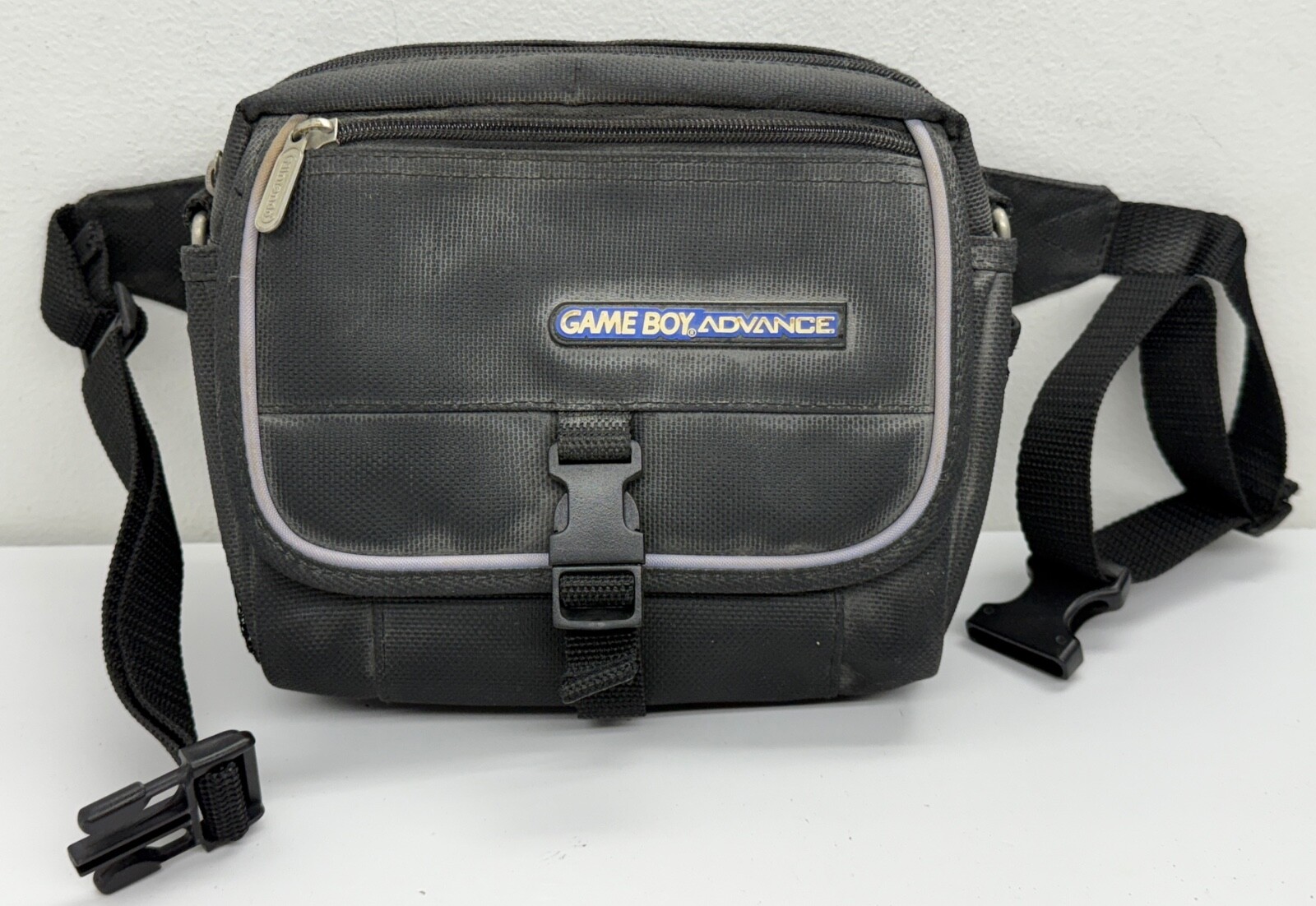 Vintage Nintendo Game Boy Advance Fanny Pack Padded Case Travel Bag Waist Black