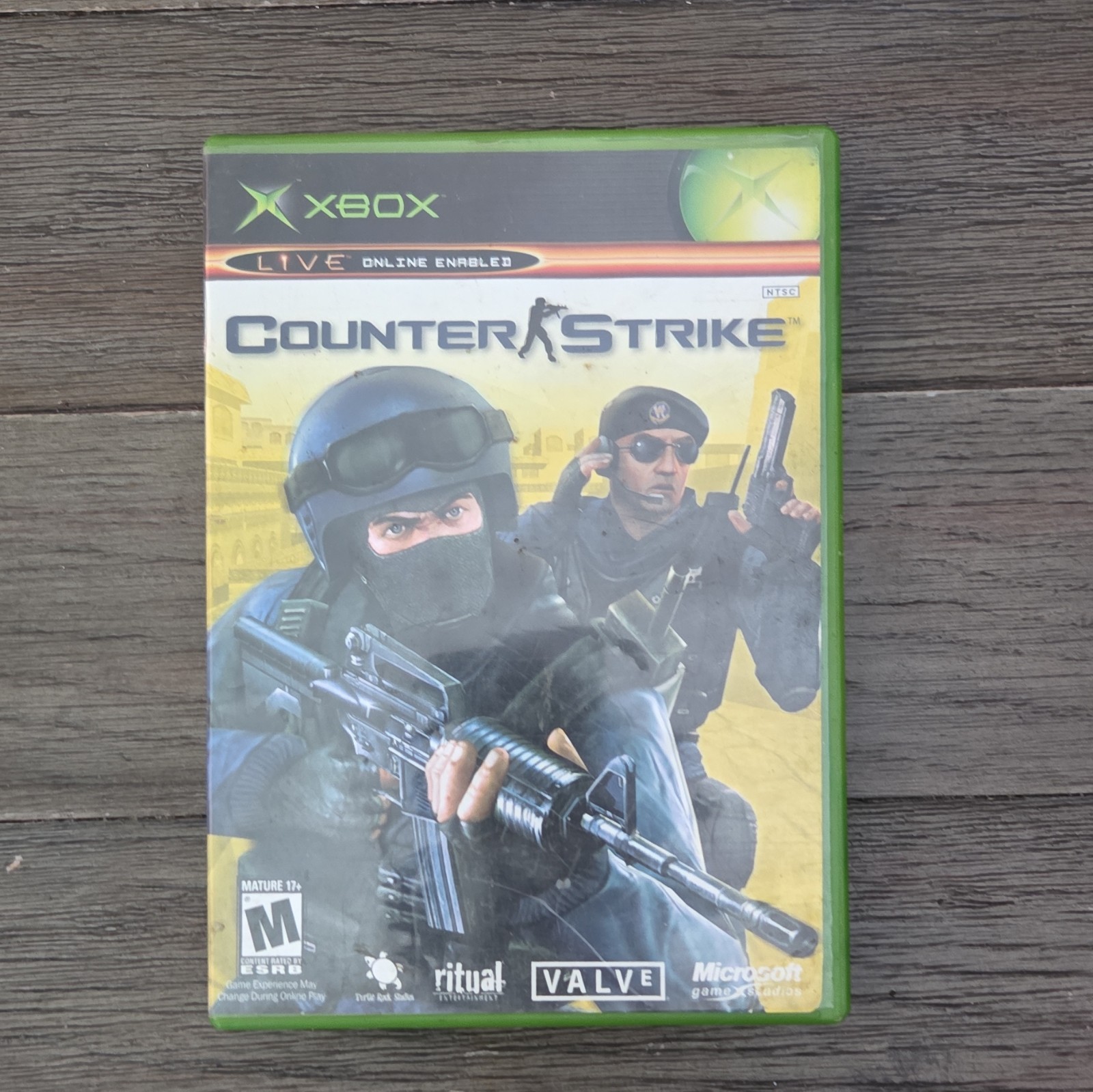 Microsoft Counter-Strike Xbox NTSC-U/C Shooter M Online Playability w/ Case