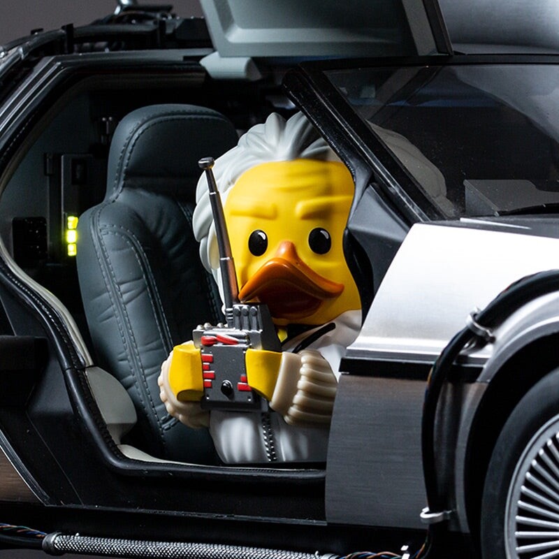 TUBBZ BOXED Back To The Future Doc Brown 2015 Collectible Duck Figure JEEP