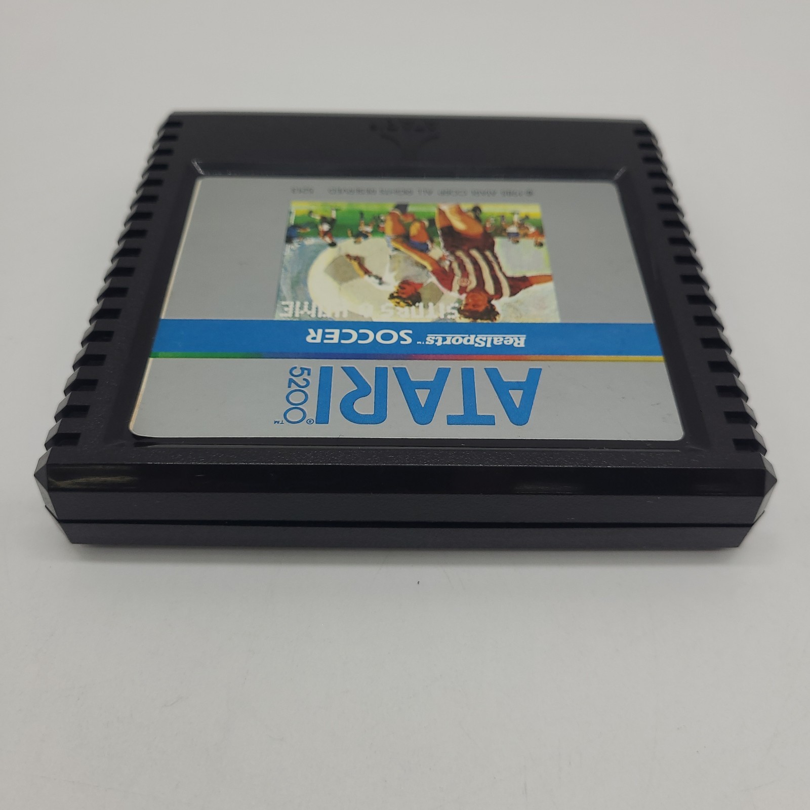 Real Sports Soccer Atari 5200 Cartridge With Manual & Controller Overlays Tested