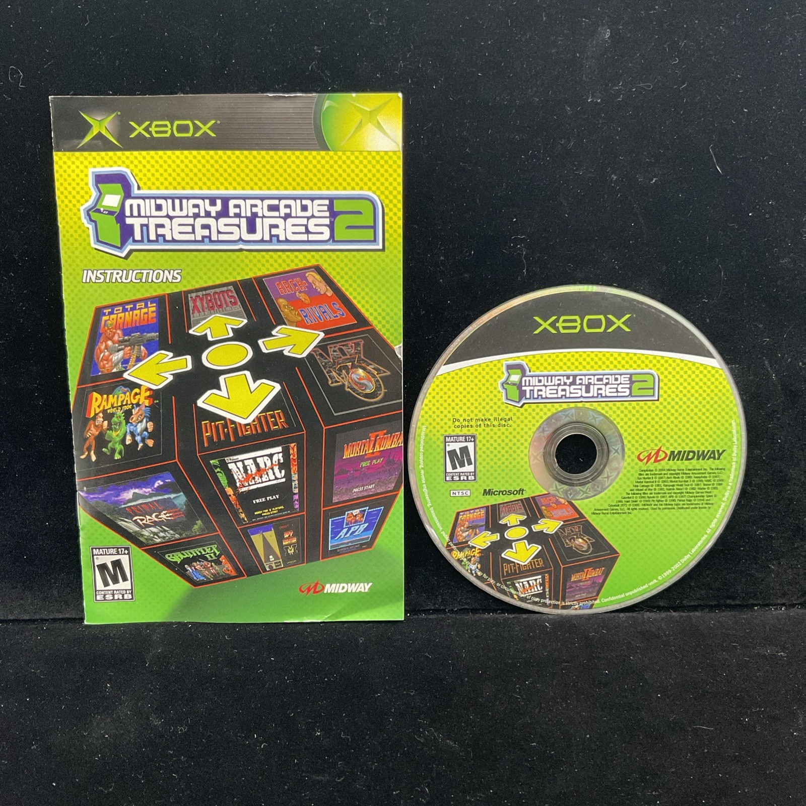 Midway Arcade Treasures 2 (Xbox) Tested & CIB Clean 1 YR Warranty Refurbished