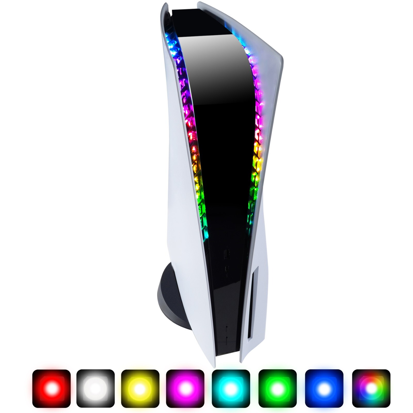 eXtremeRate 7 Colors RGB LED Light Strip for ps5 Console Disc/Digital Edition